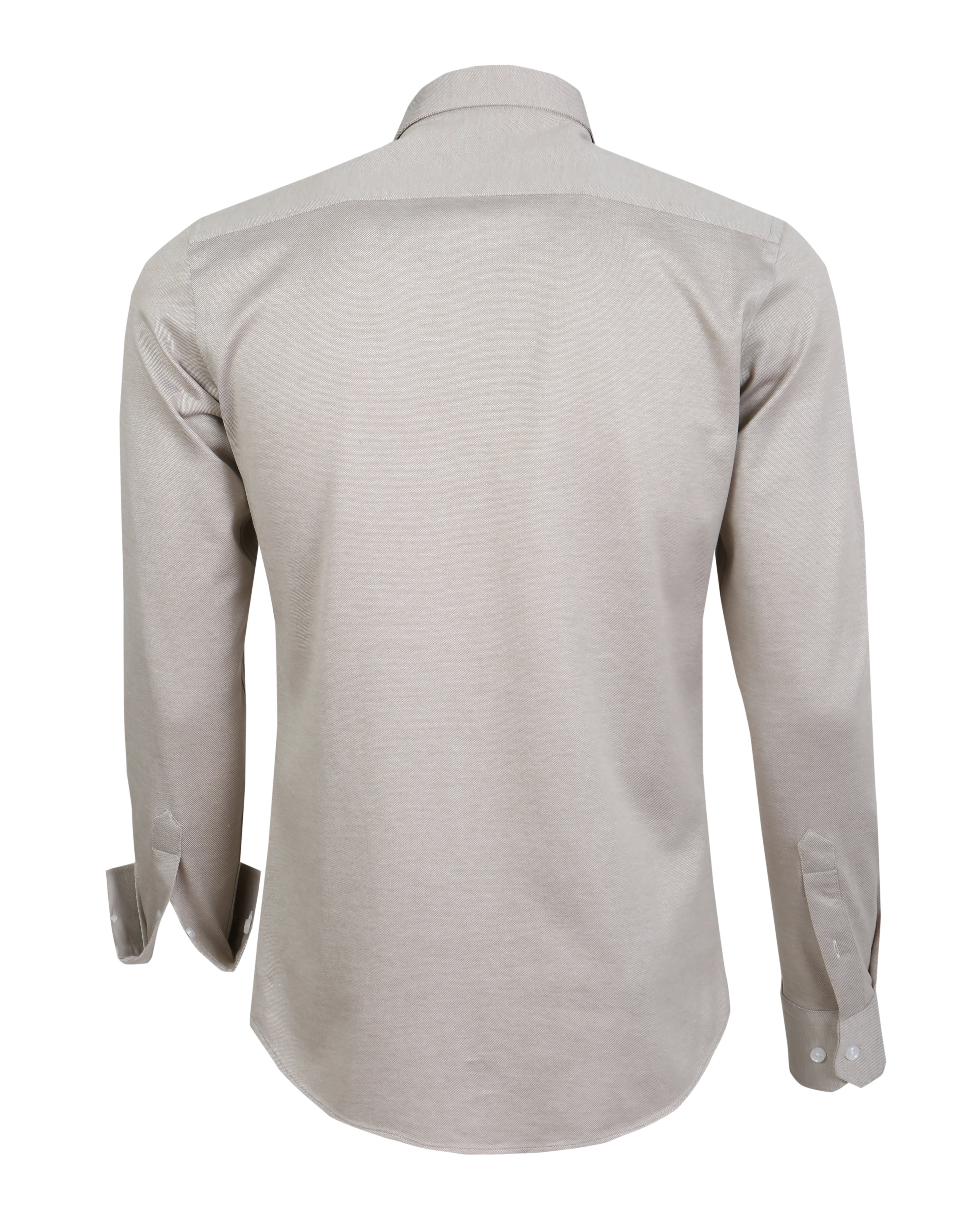 Gebreid overhemd van 100% katoen met button-down kraag – Model 25-005