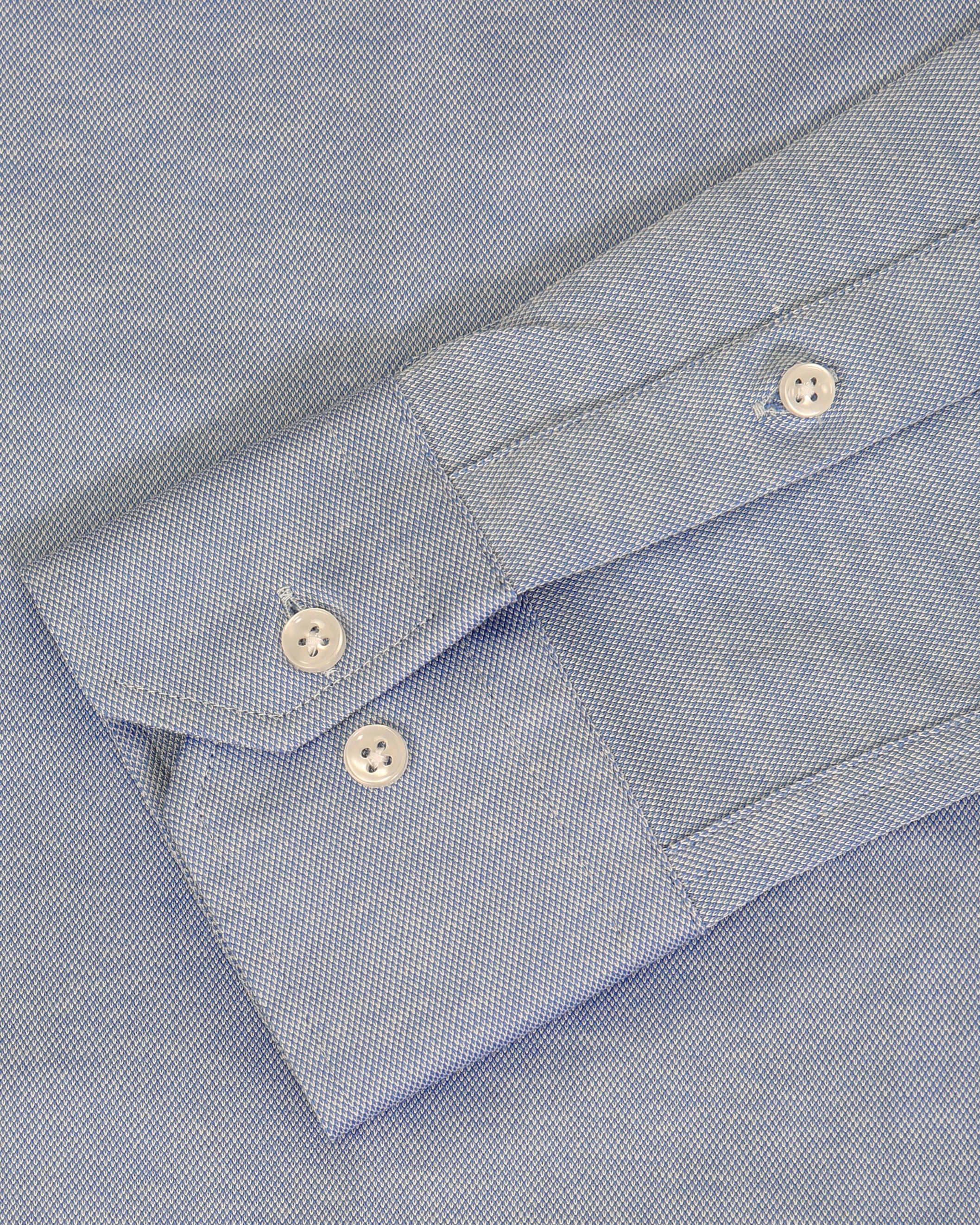 Gebreid overhemd van 100% katoen met button-down kraag – Model 25-006