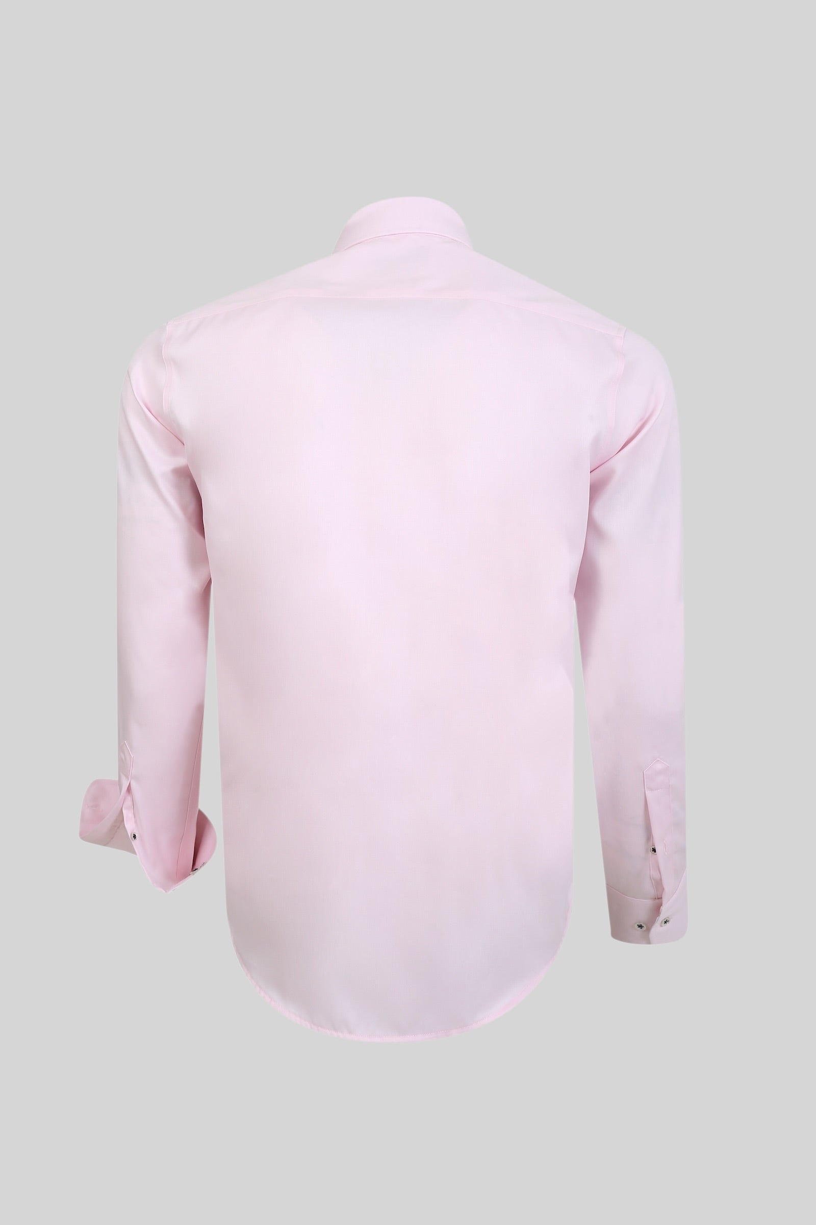 Non-Iron Twill 100% Cotton Slim Fit Shirt with Floral Contrast Details – Model 25-022