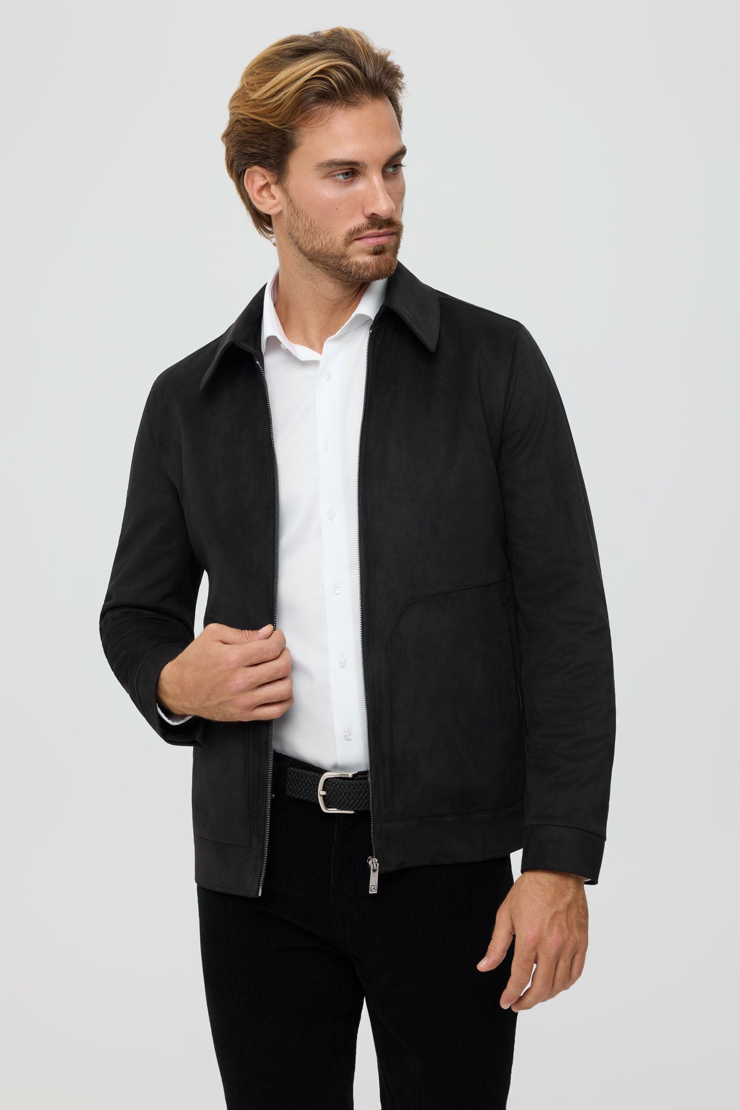Men's Premium Lightweight Jacket – Suede-Effect Nubuck Finish | Style 6063