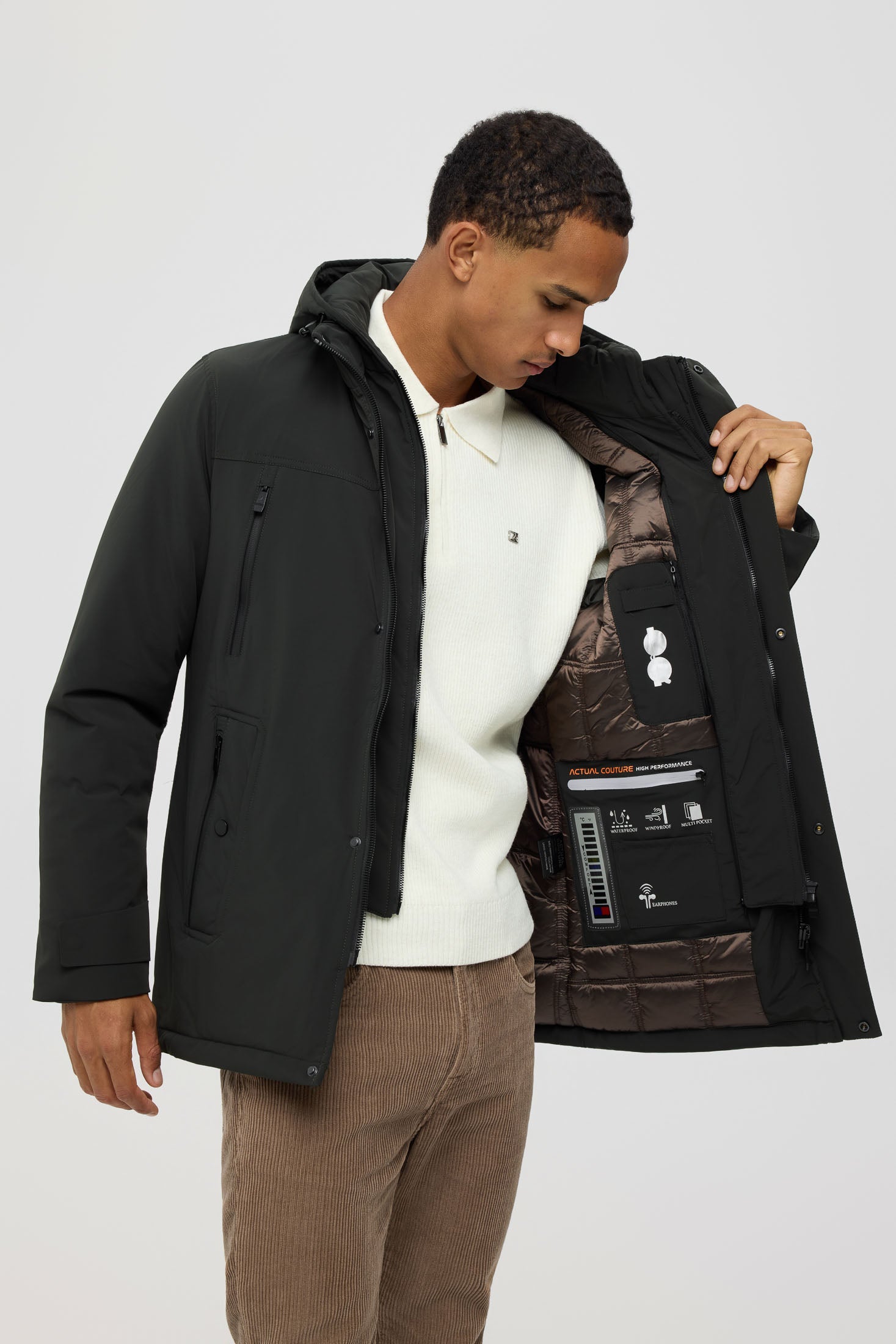 Premium gewatteerde jas voor heren – technisch geïsoleerd materiaal | Stijl 6060