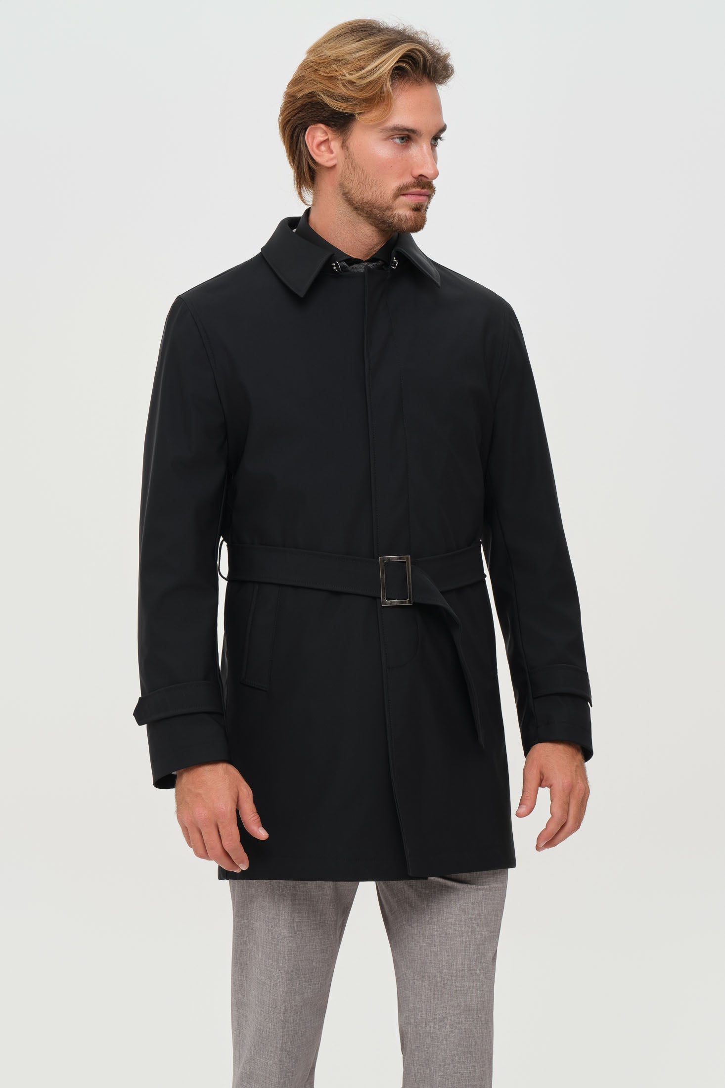 Men's Premium Trench Coat – Technical Stretch Fabric | Style 6064