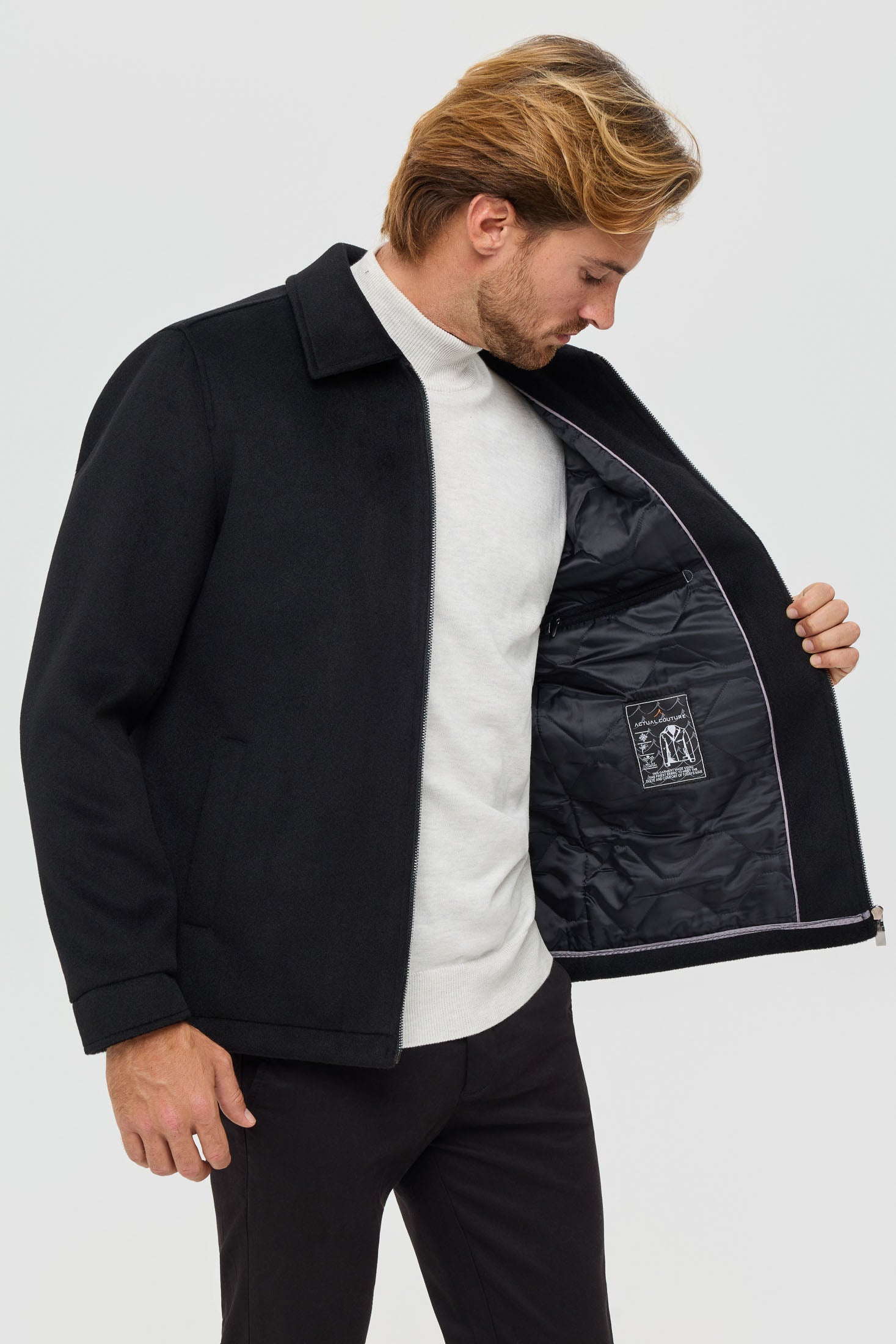 Men’s Premium Lightweight Jacket – Melton Touch | Style 6067