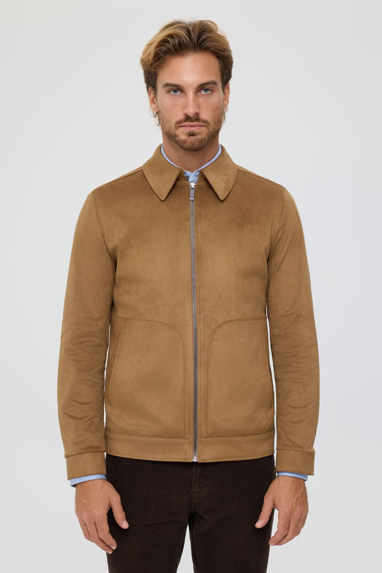 Men's Premium Lightweight Jacket – Suede-Effect Nubuck Finish | Style 6063