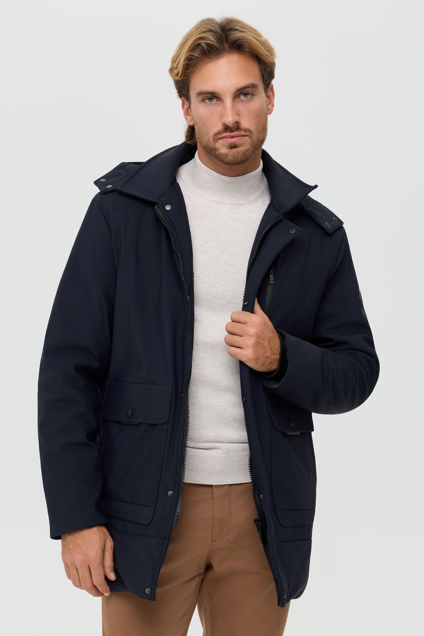 Men's Premium Puffer Coat – Technical Insulated Fabric | Style 6062