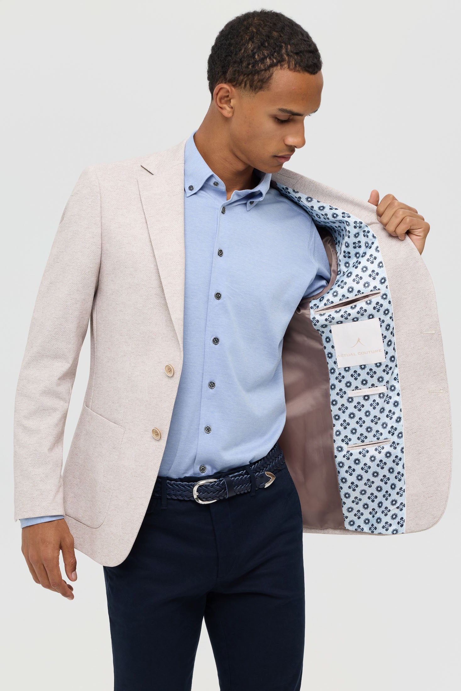 Hochwertiger Herren-Strickblazer – Moderner Stretch-Komfort | Modell 7187