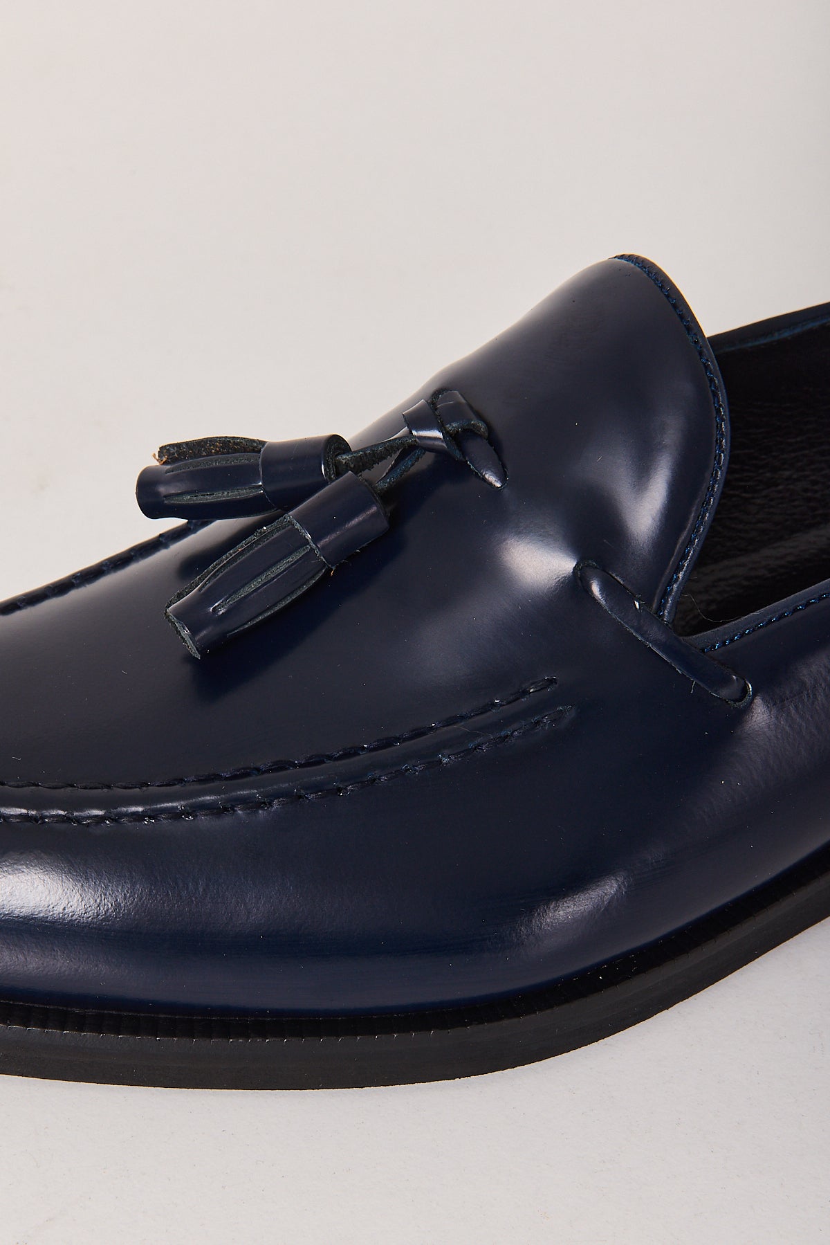 Premium-Herren-Slipper aus Leder mit Quasten – Echtes Vollnarbenleder