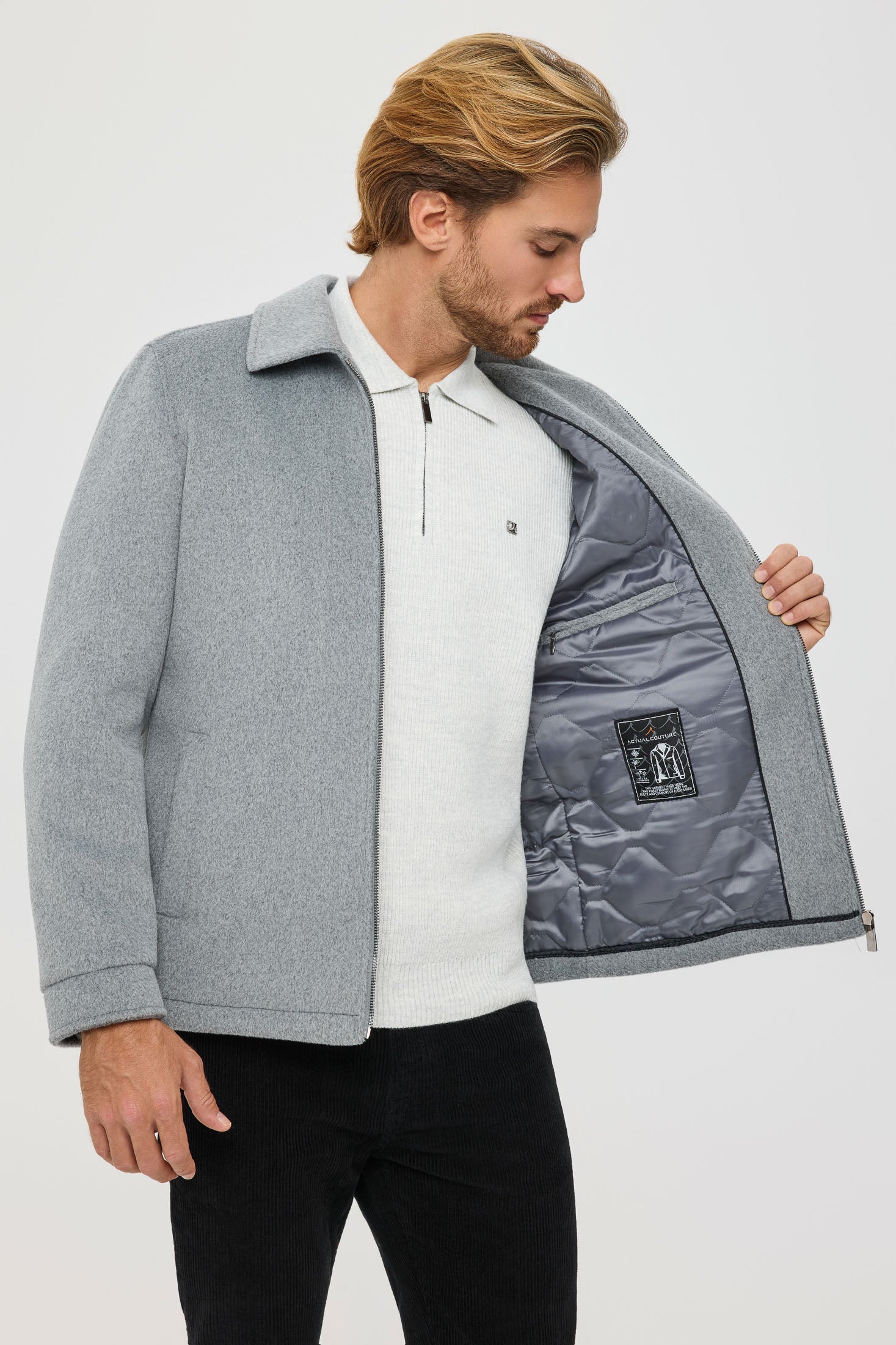 Men’s Premium Lightweight Jacket – Melton Touch | Style 6067