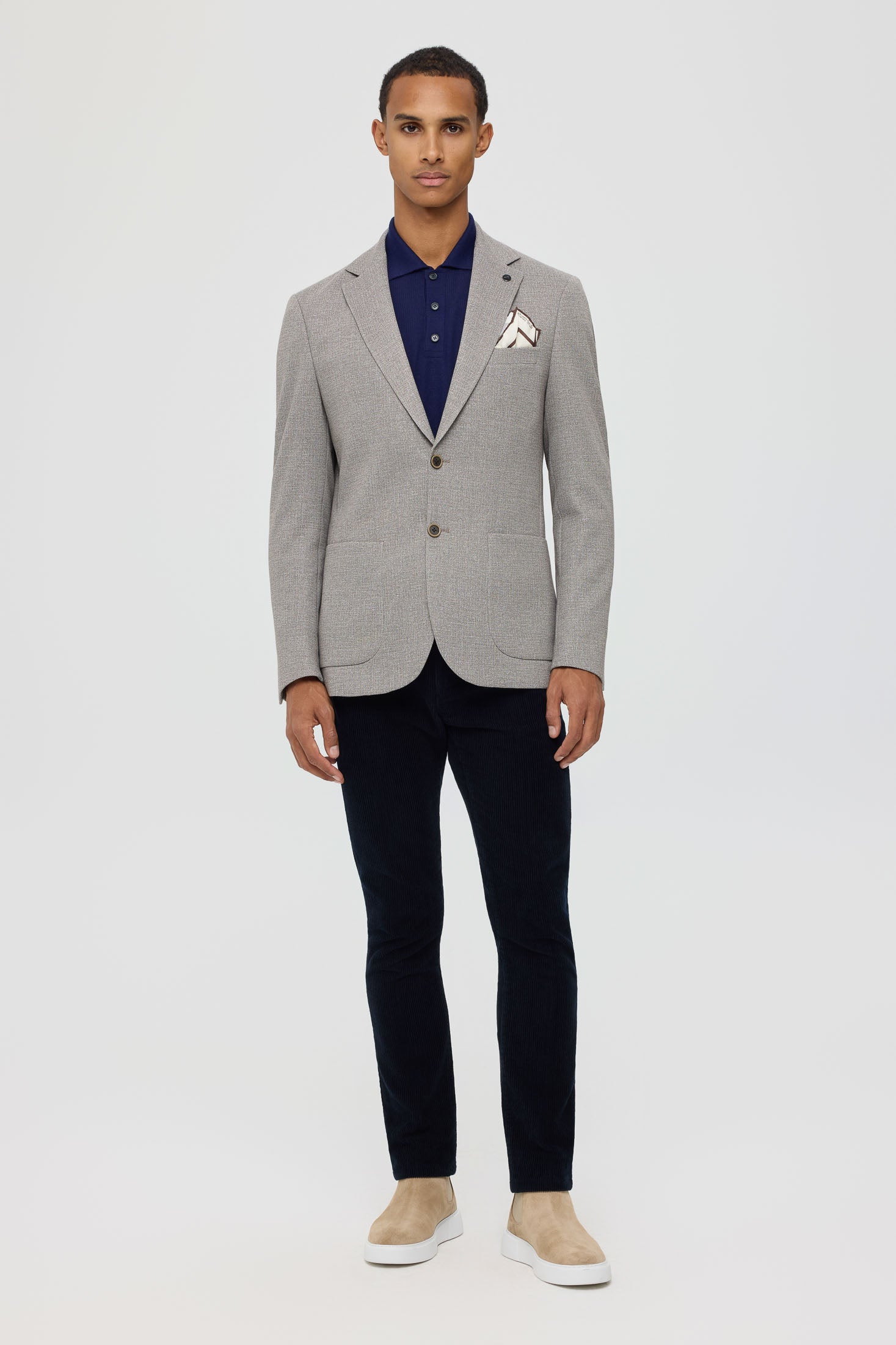 Hochwertiger Herren-Strickblazer – Mikrostruktur | Modell 7188