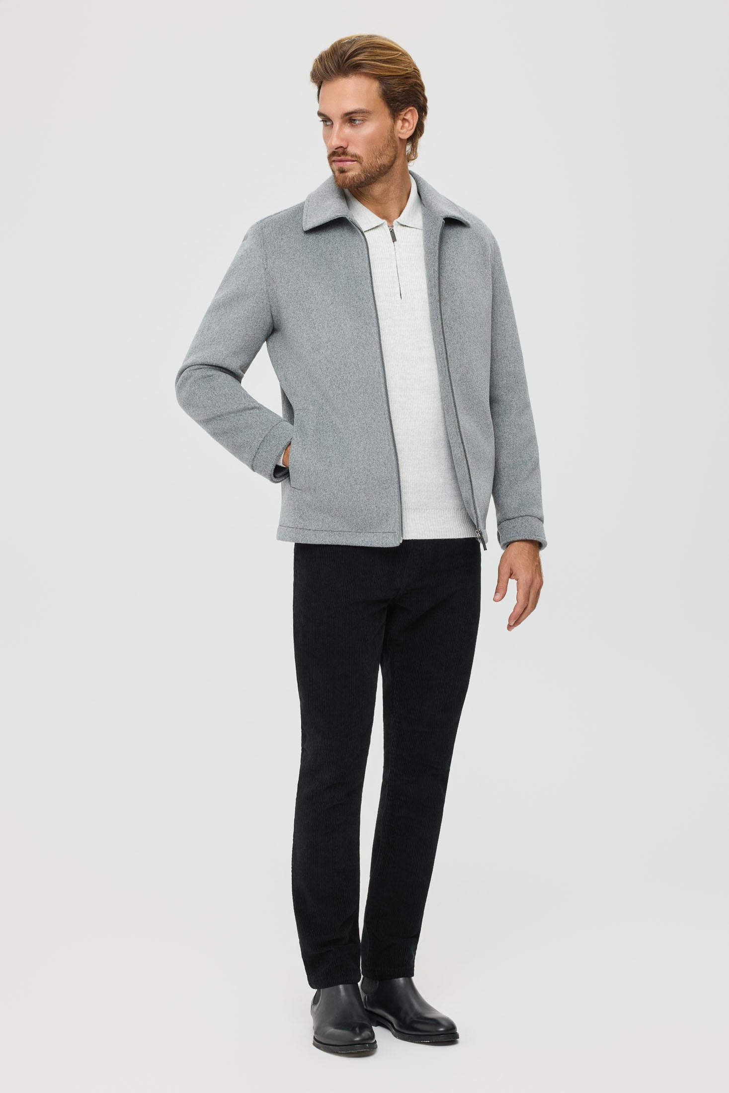 Men’s Premium Lightweight Jacket – Melton Touch | Style 6067