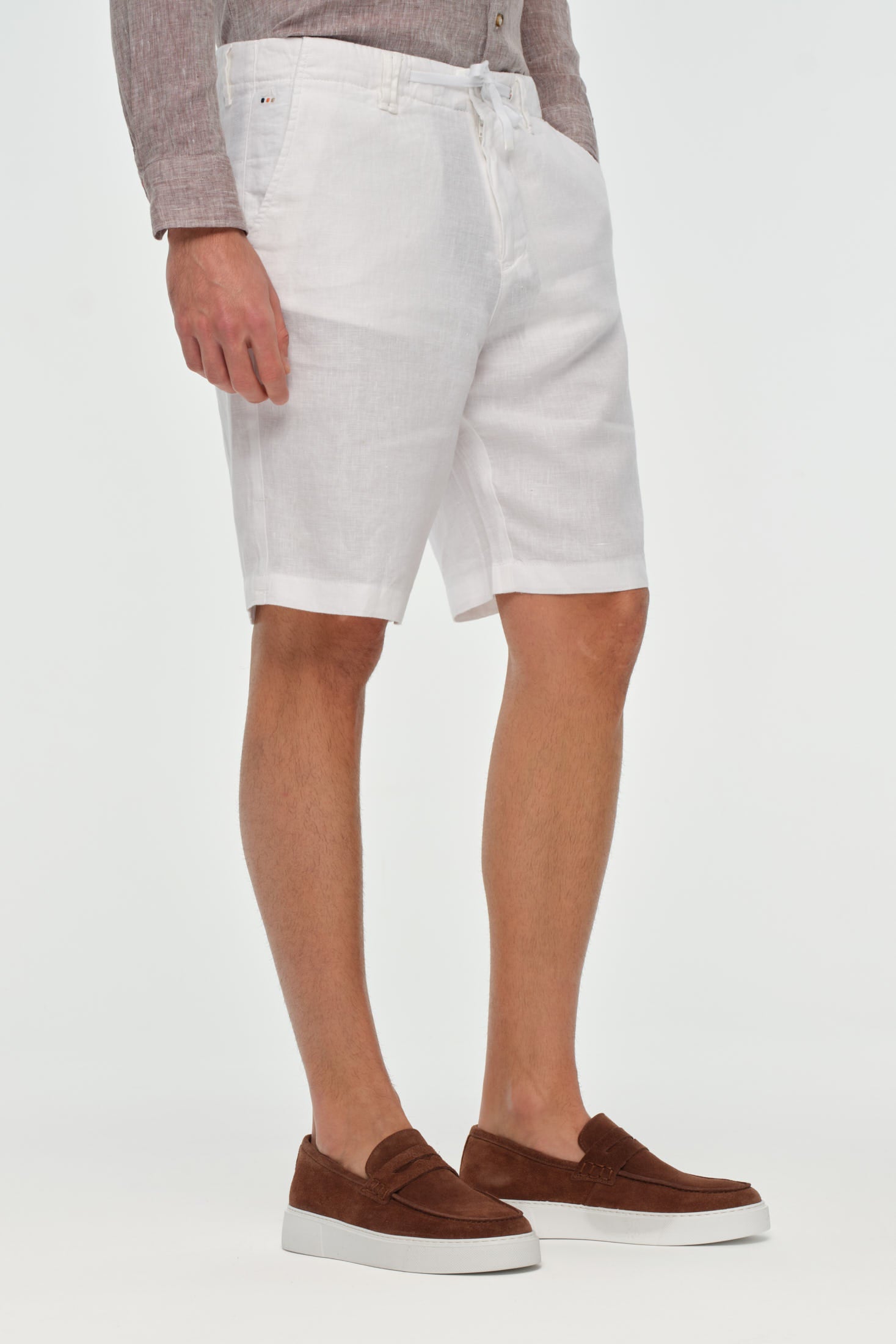 Premium Leinen-Shorts mit Kordelzug aus 100 % Leinen | Müheloser Sommerkomfort – Modell 1438