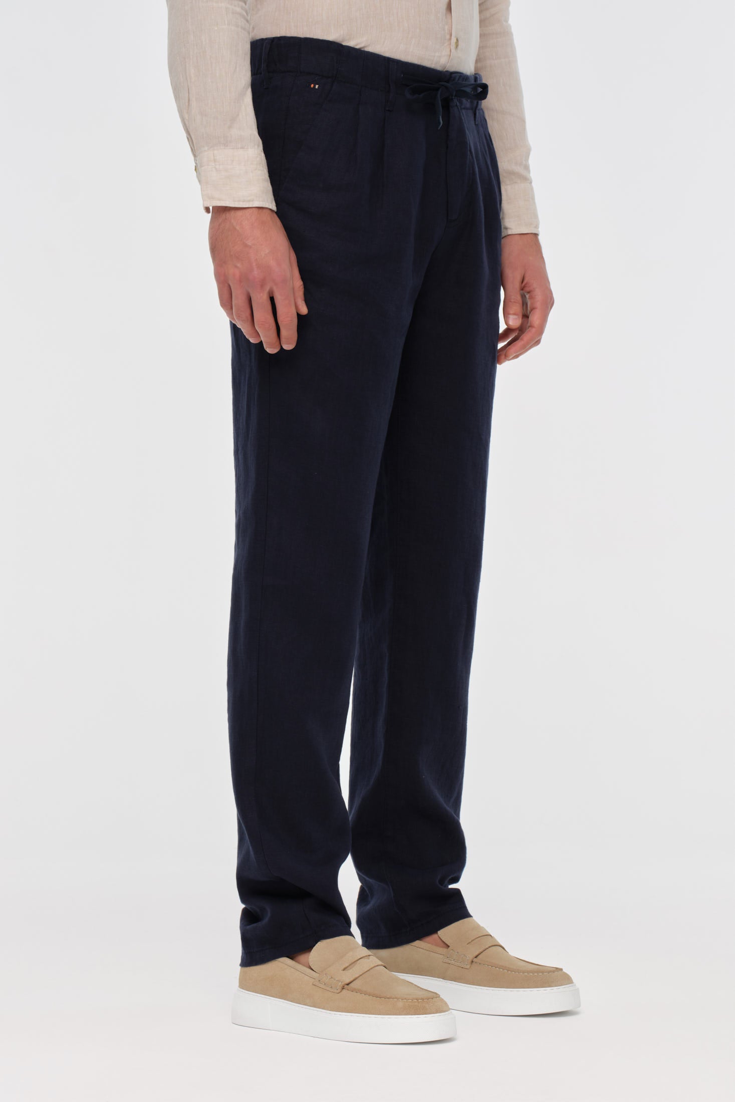 Premium Leinenhose mit Kordelzug aus 100% Leinen | Leichte Sommer-Eleganz – Modell 1439