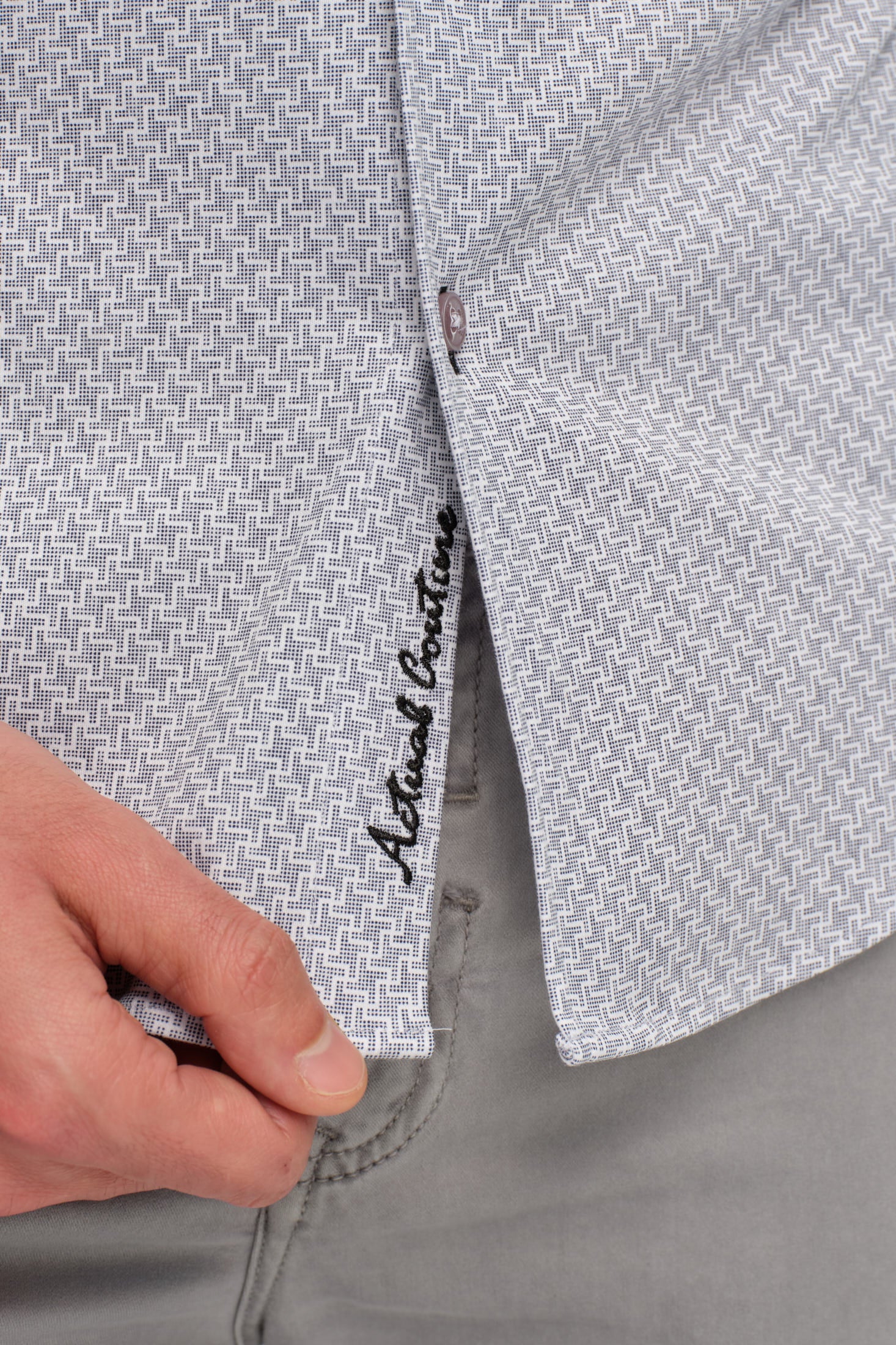 Bedrucktes Strick-Baumwollhemd | Weicher Griff Alltägliche Eleganz aus 100% Baumwolle – Modell 2031