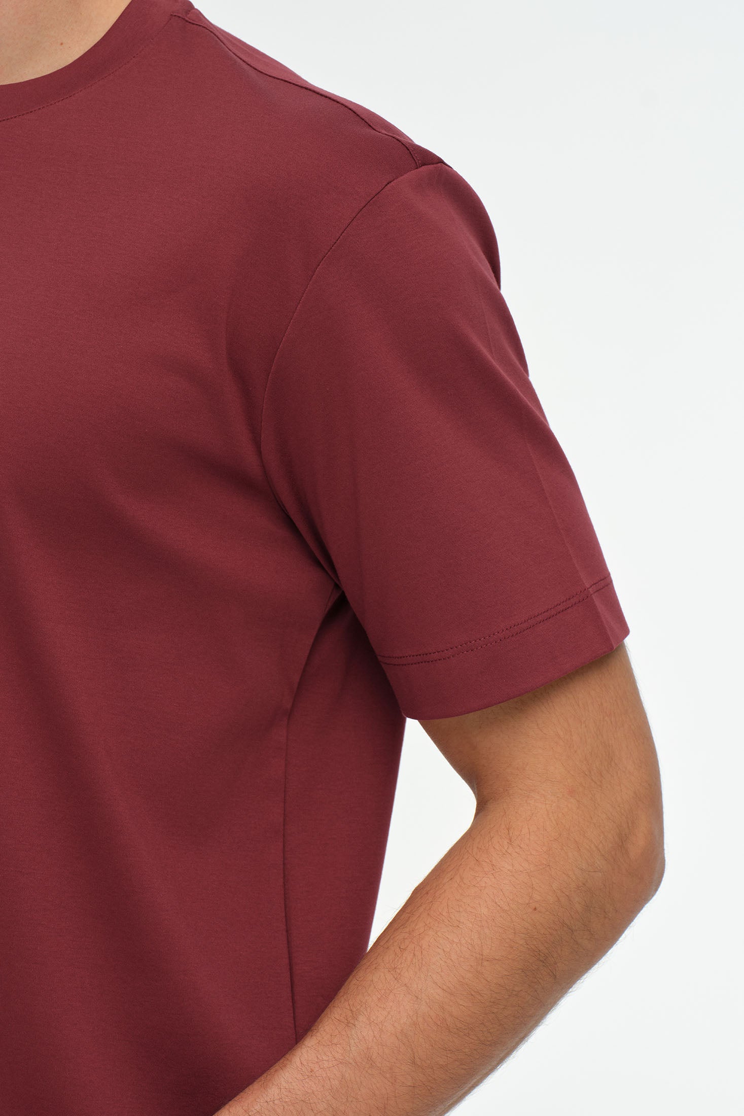 Herren Premium Basic T-Shirt aus merzerisierter Baumwolle – Slim Fit | Stil 8508
