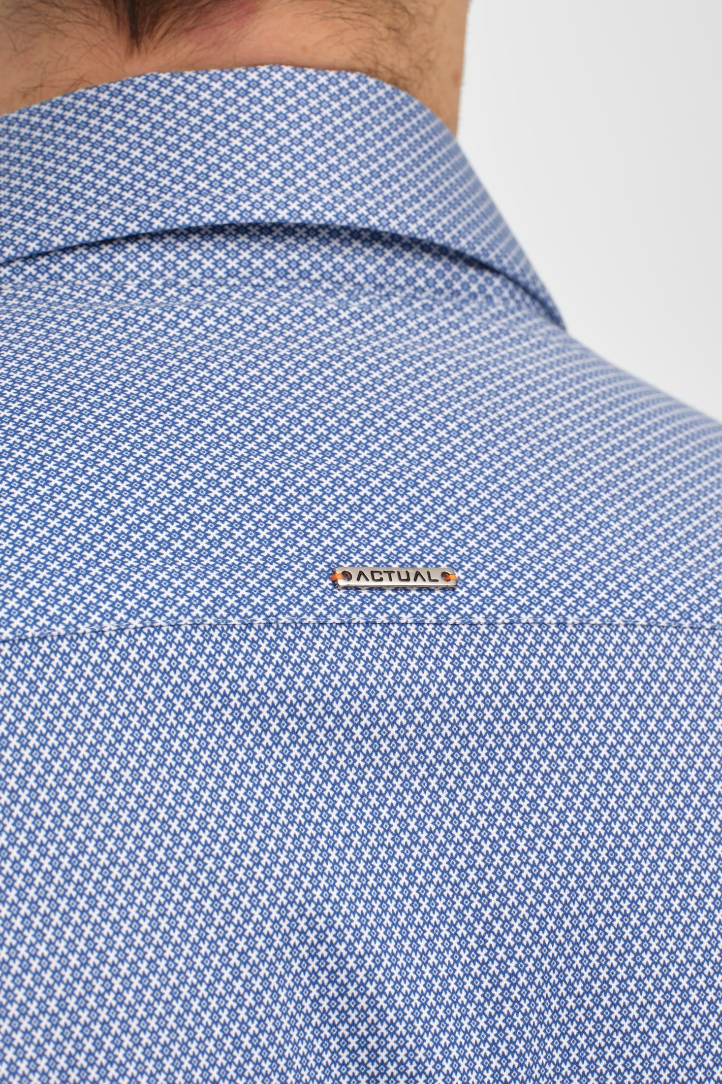 Bedrucktes Strick-Baumwollhemd | Weiche Alltags-Eleganz aus 100% Baumwolle – Modell 2033