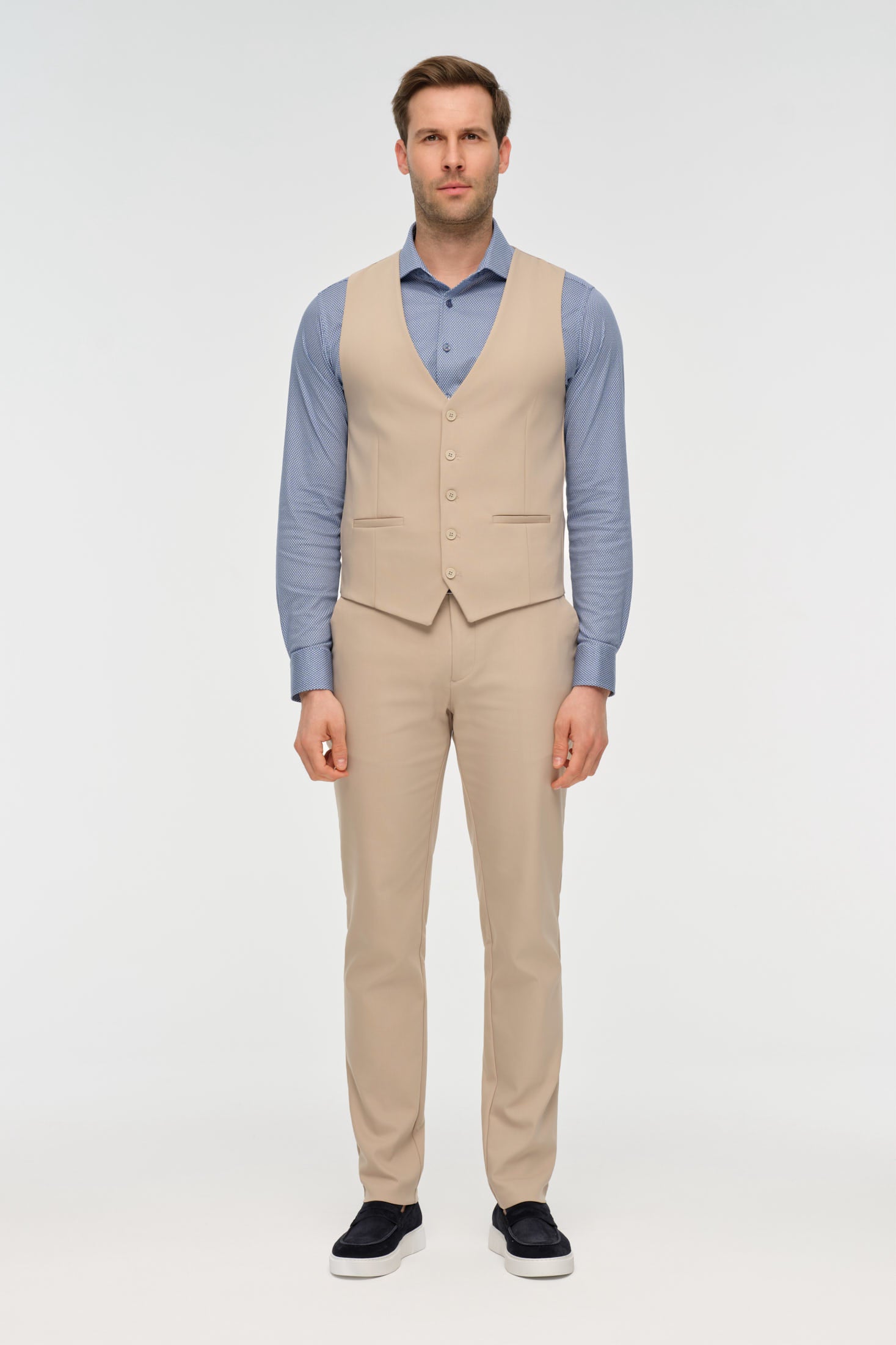Getailleerd gilet | Clean Formal Essential – Model W-001
