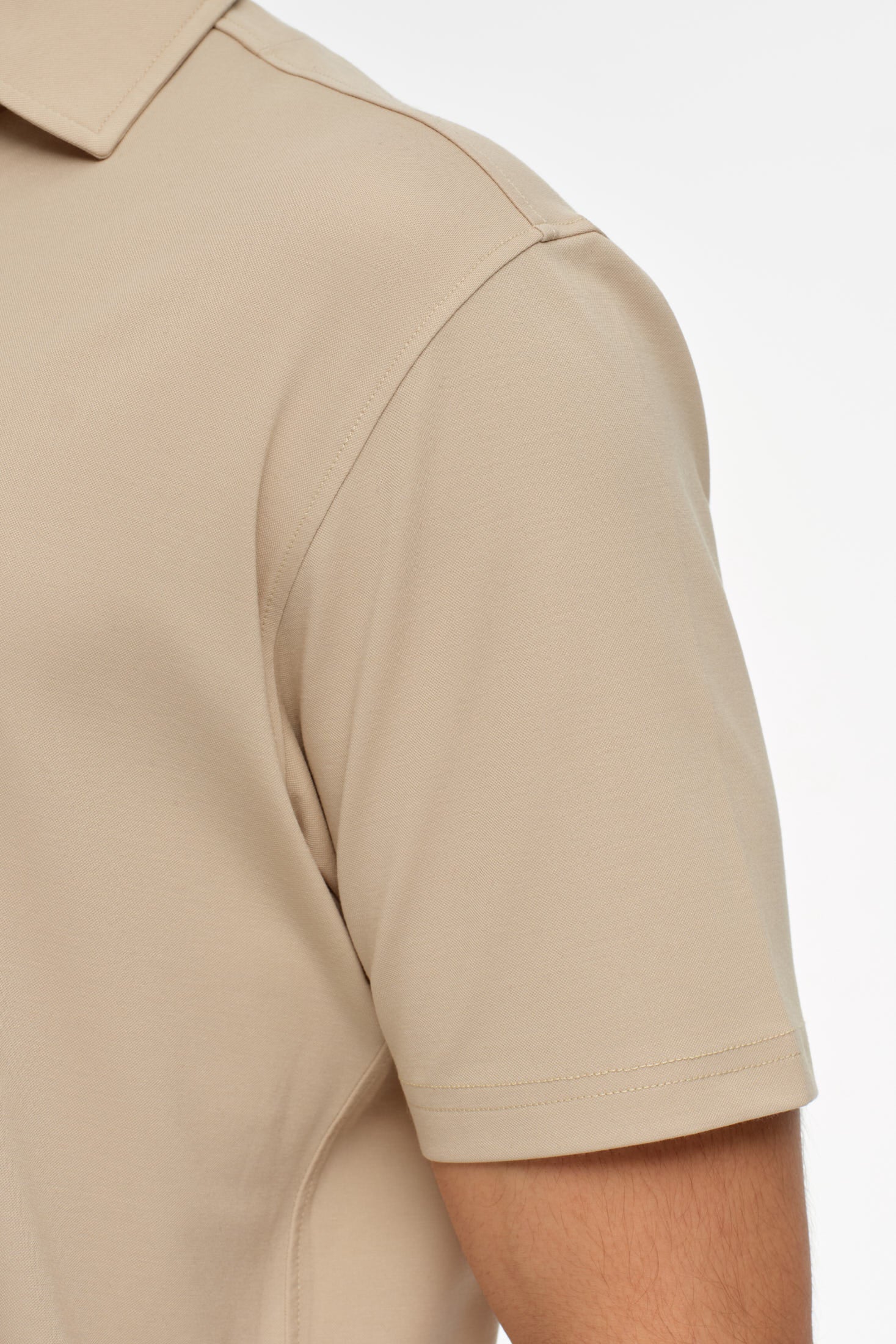 Tailliertes Strick-Polo-Shirt | Premium Stretch-Stoff für modernen Business-Casual – Modell 8038
