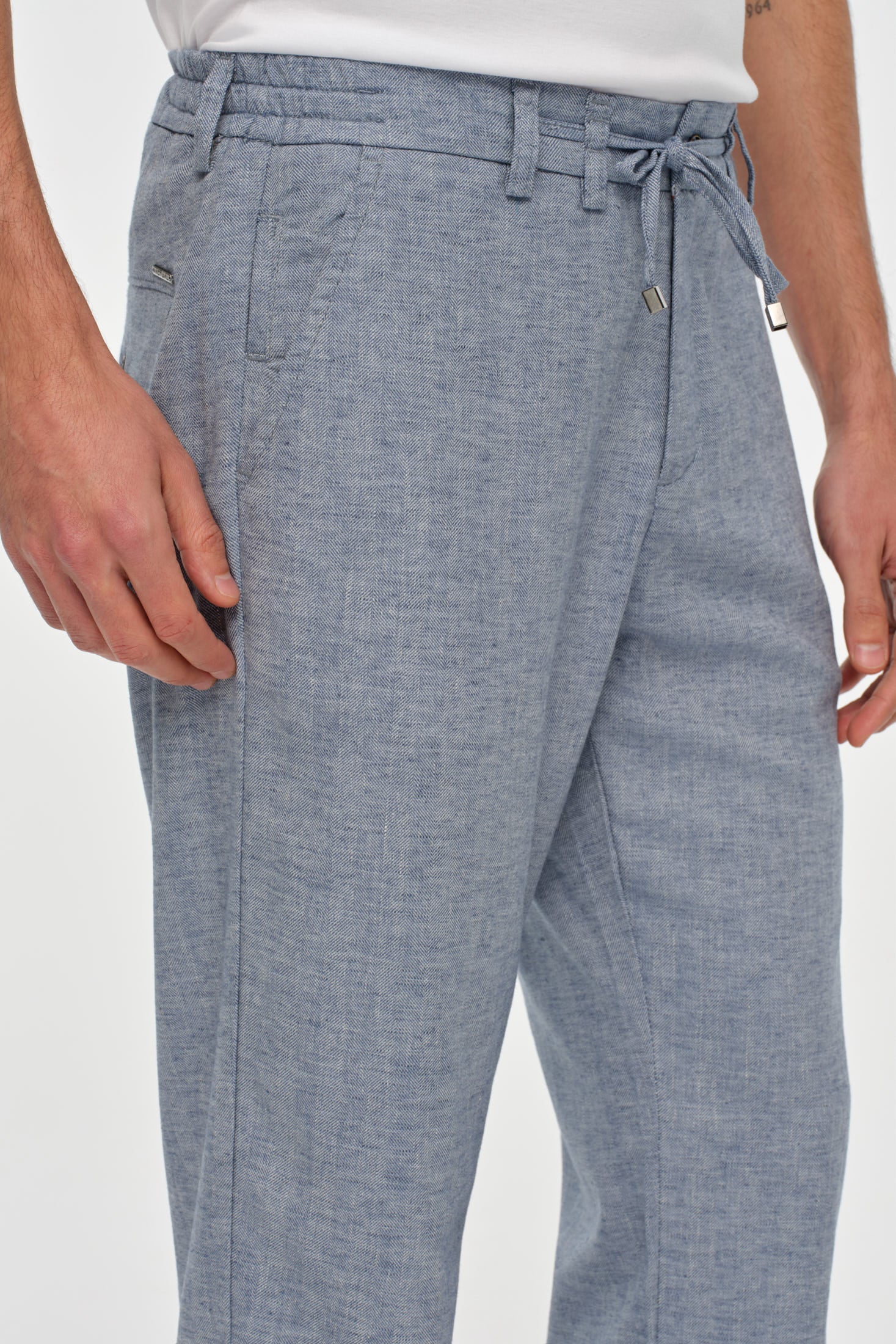 Tailored Fit Broek | Moderne linnen mix – Model 1440