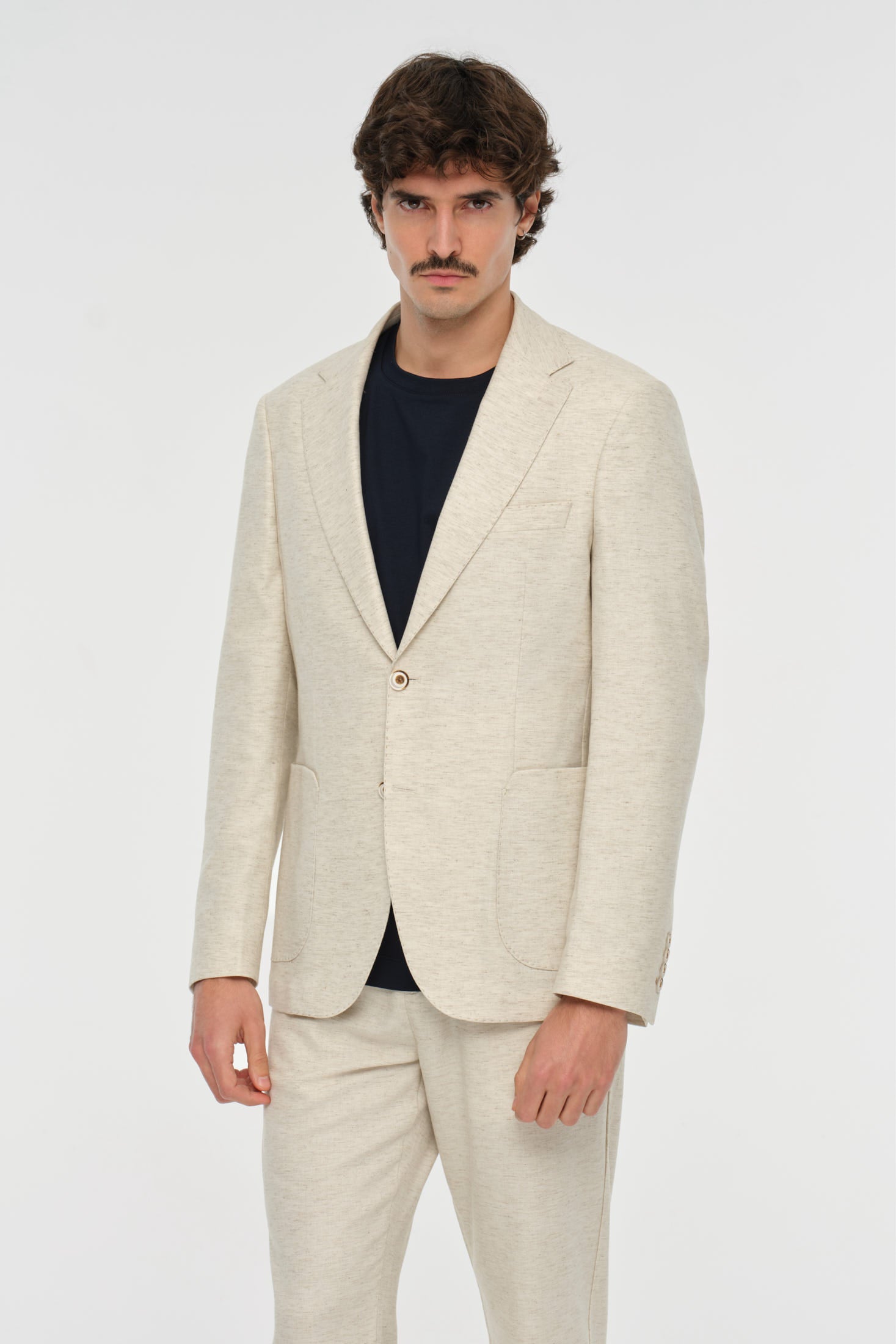 Tailored Fit Blazer | Modern Linen Blend – Model 4082