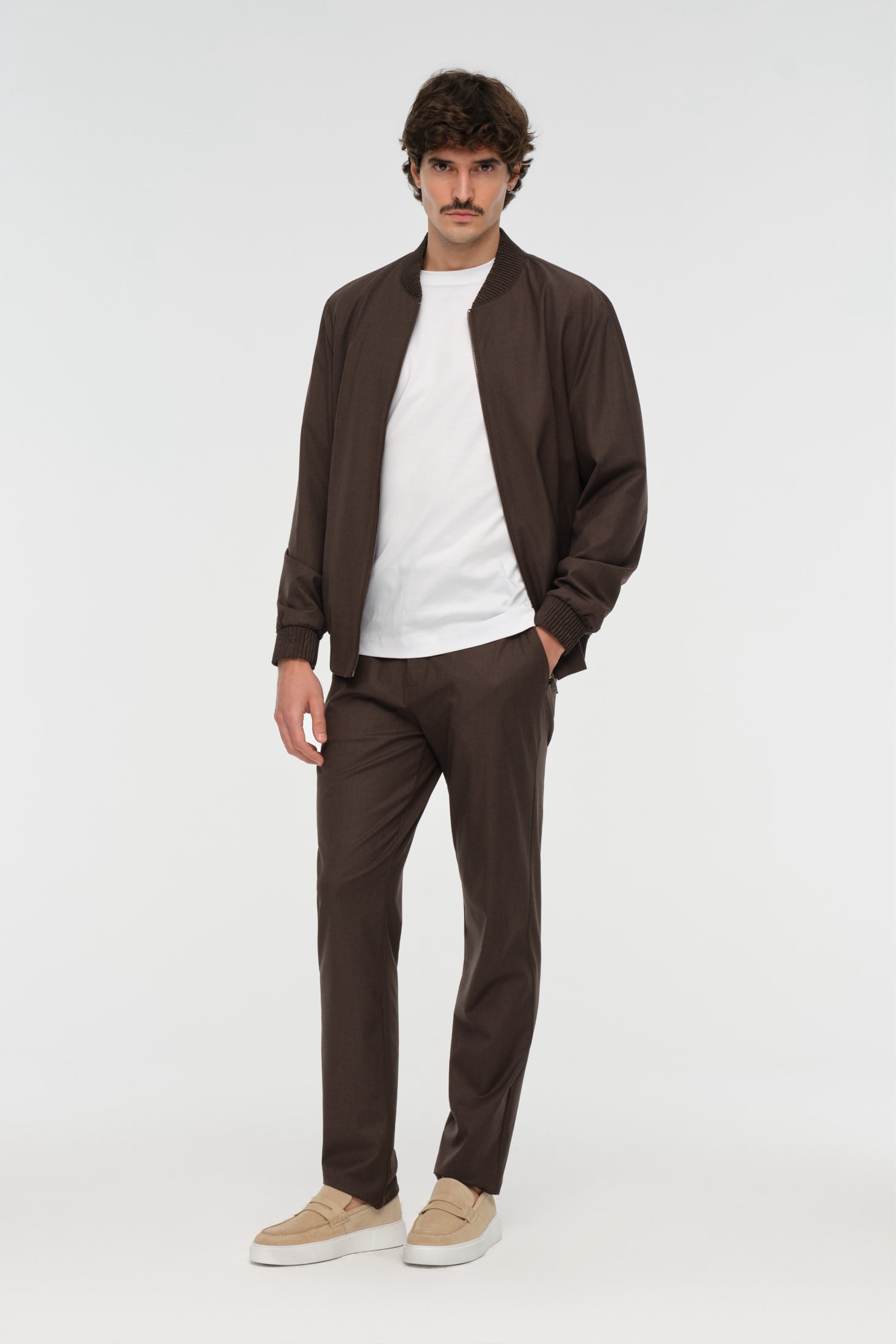 Tailliertes Bomber-Set | Moderner Smart-Casual Anzug – Modell 4081