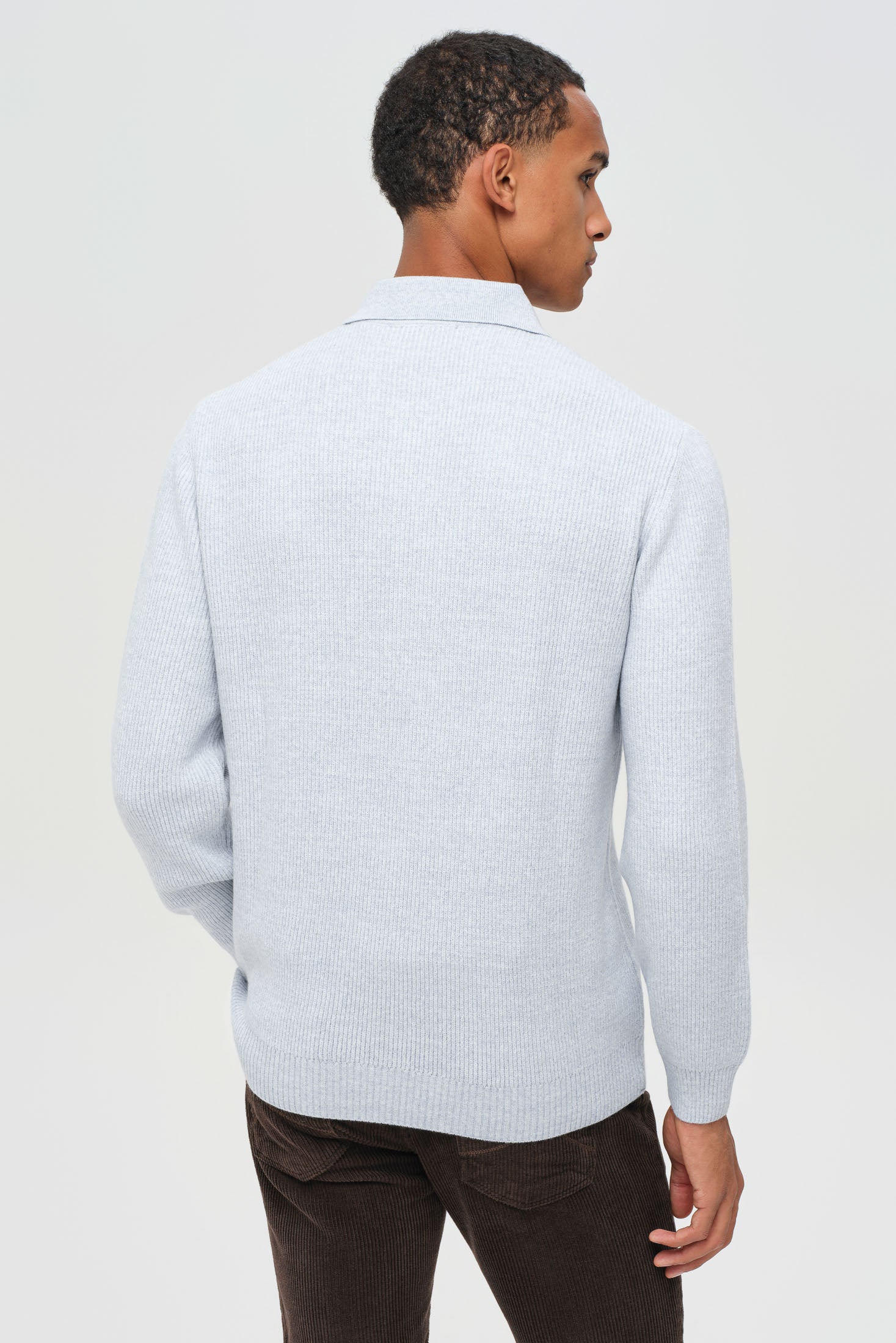 Hochwertiger Herren-Strickpullover mit halbem Reißverschluss – Weiches Stretchmaterial | Modell 8024