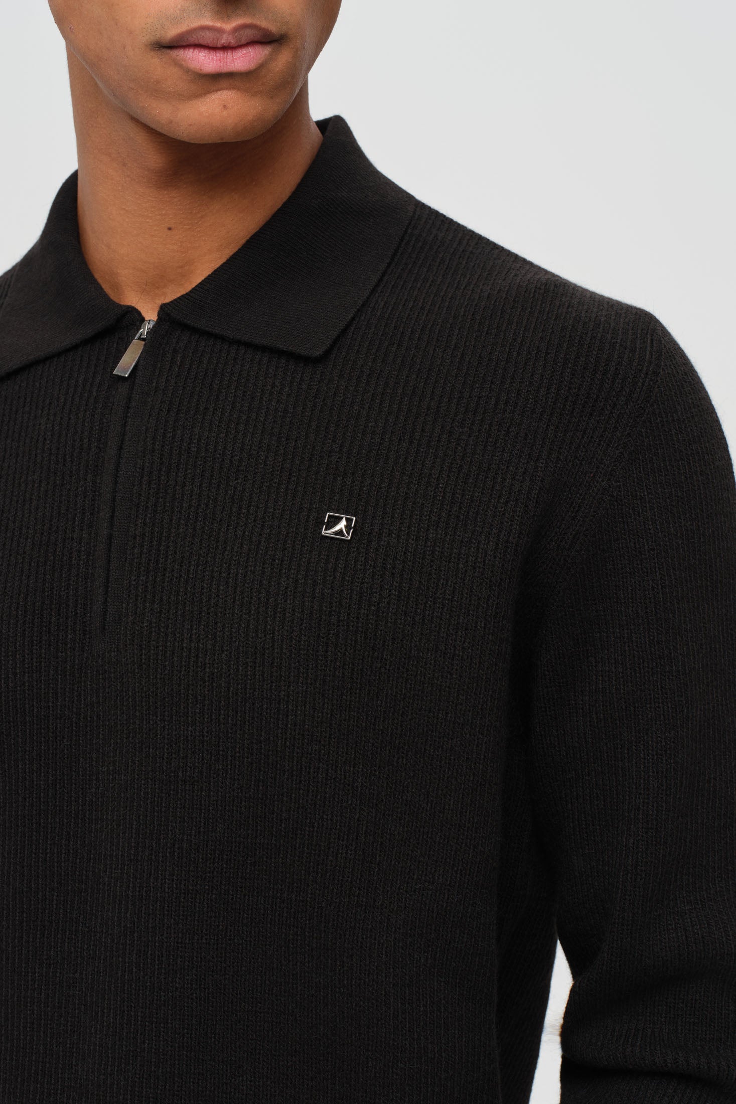 Hochwertiger Herren-Strickpullover mit halbem Reißverschluss – Weiches Stretchmaterial | Modell 8024