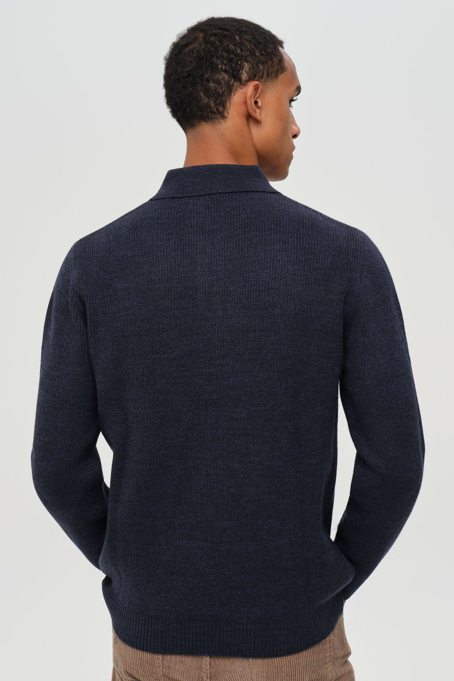 Hochwertiger Herren-Strickpullover mit halbem Reißverschluss – Weiches Stretchmaterial | Modell 8024