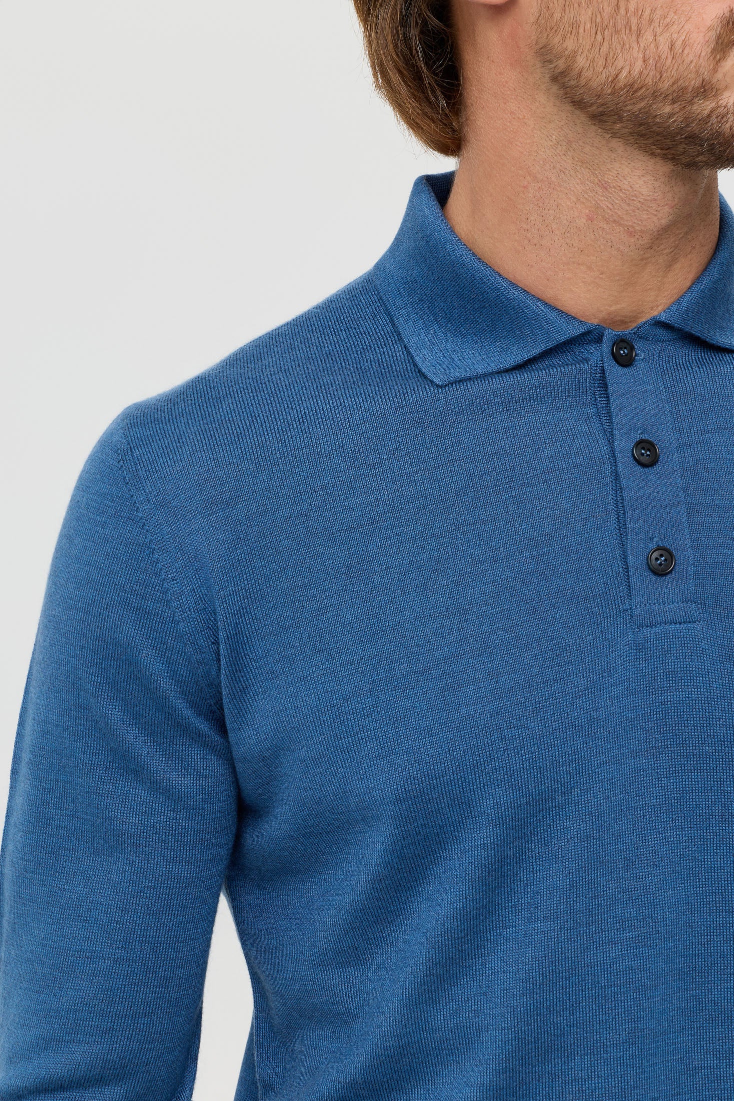 Men’s Premium Long-Sleeve Knit Pullover – Wool Blend Comfort | Style 8014