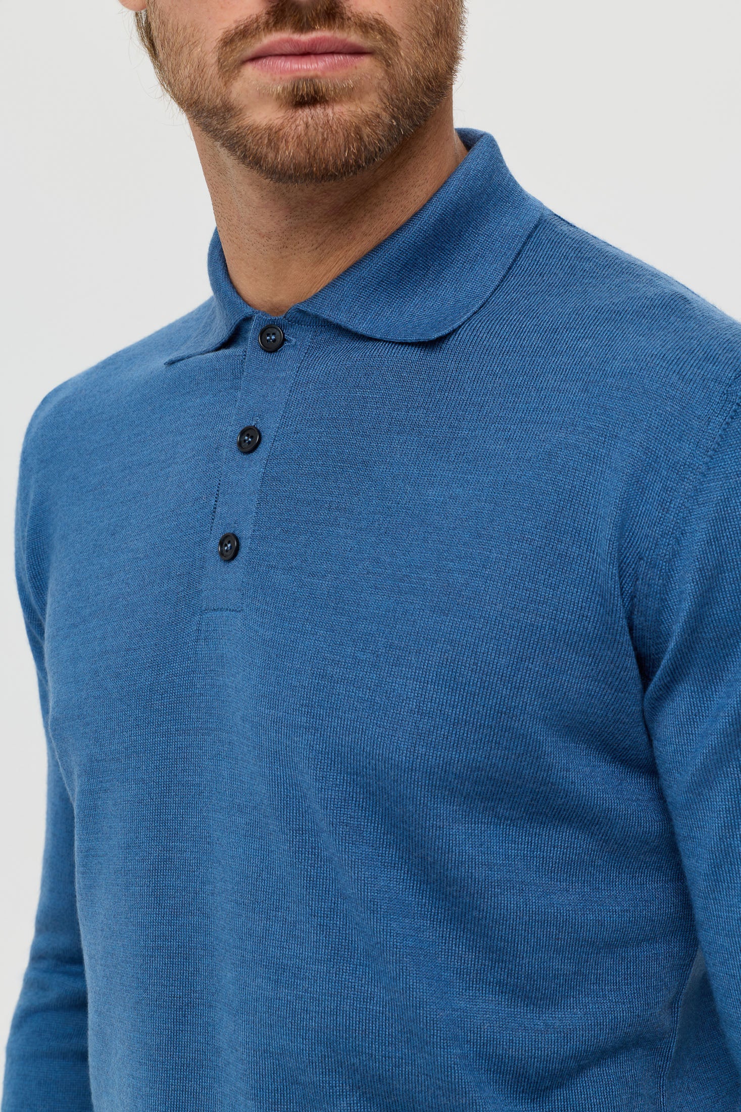 Men’s Premium Long-Sleeve Knit Pullover – Wool Blend Comfort | Style 8014