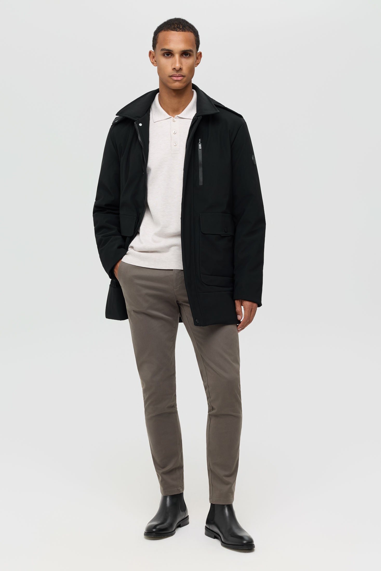 Hochwertiger Herren-Steppmantel – Technisches Isoliergewebe | Modell 6062