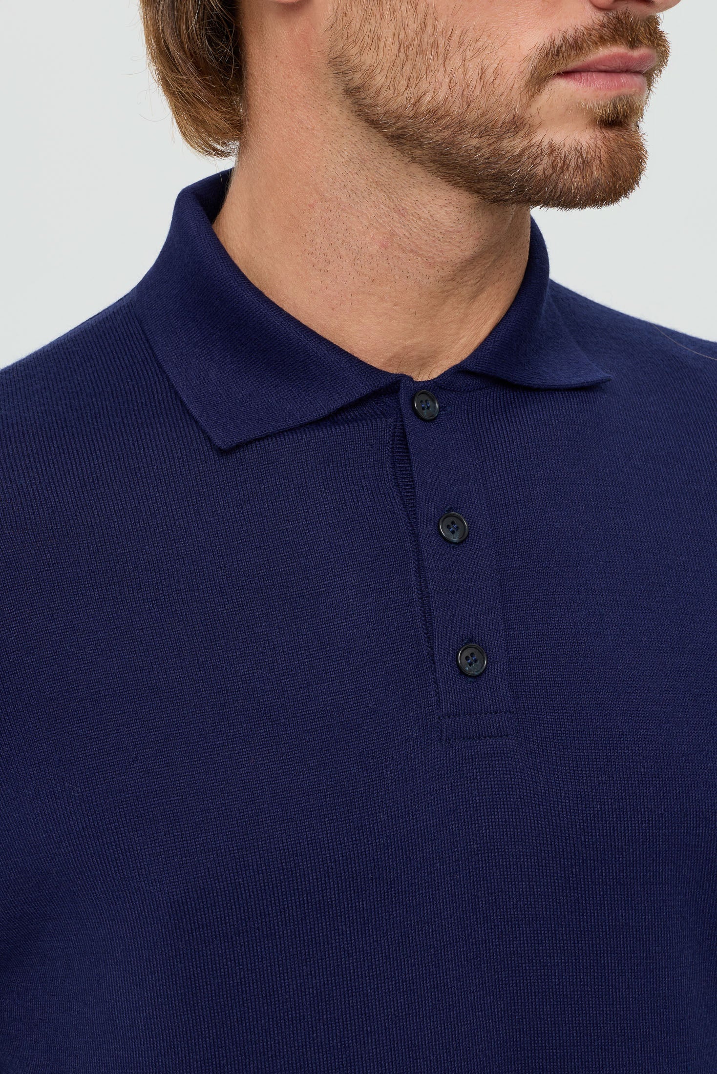 Men’s Premium Long-Sleeve Knit Pullover – Wool Blend Comfort | Style 8014