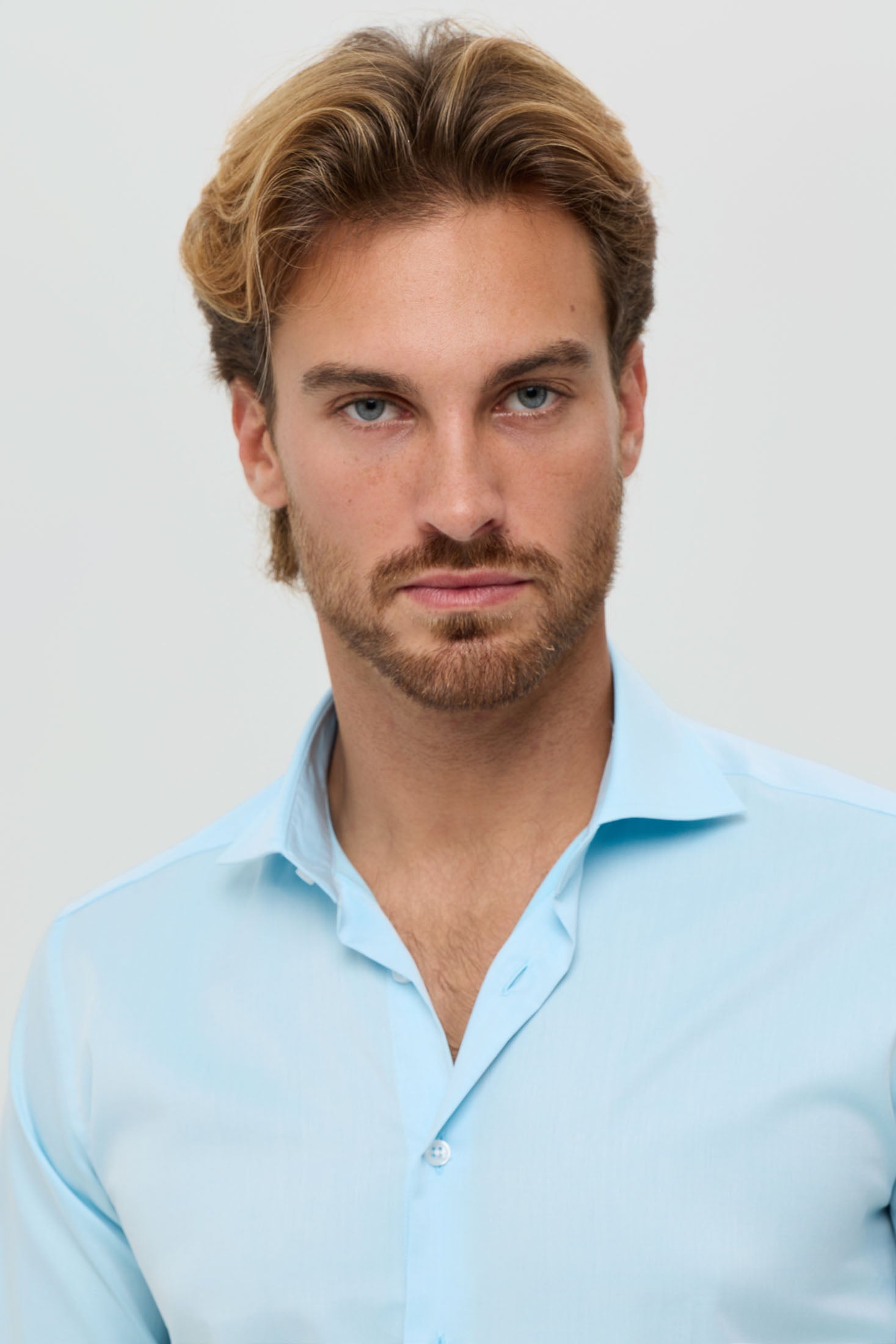 Hochwertiges Herren-Businesshemd – Feiner Twill-Stretchstoff | Modell 25-043