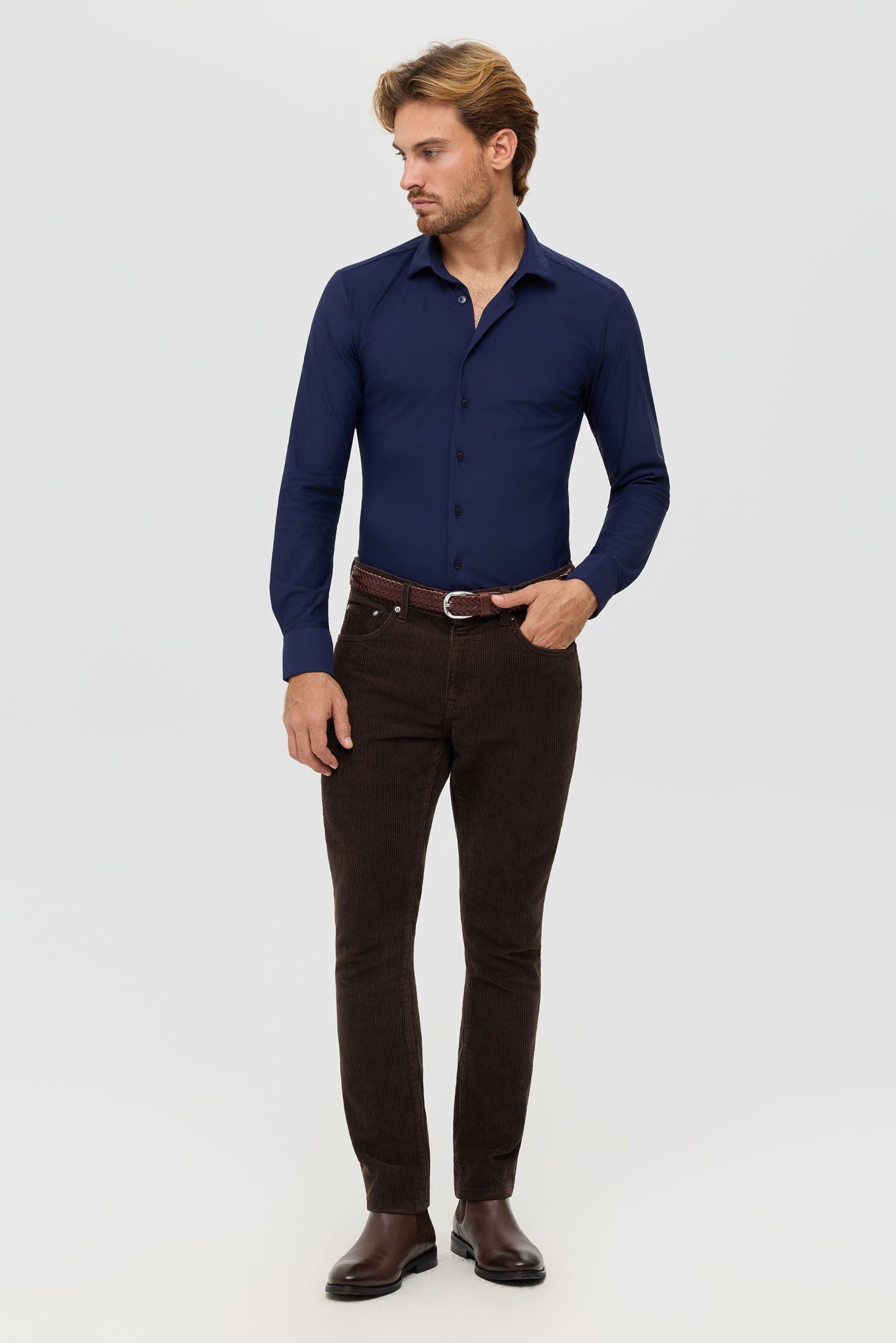Men’s Slim Fit Performance Stretch Shirt | Style 25-047
