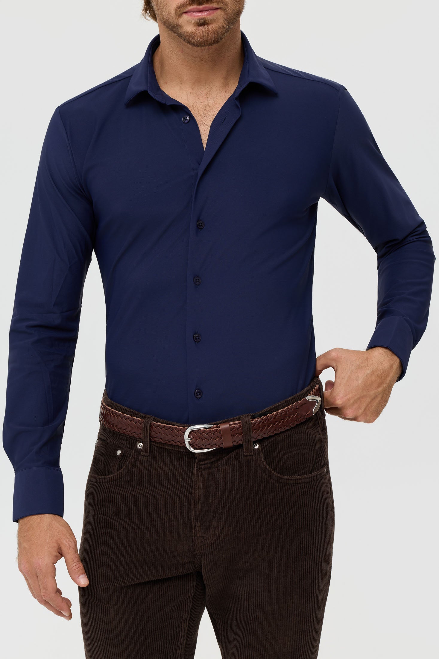 Men’s Slim Fit Performance Stretch Shirt | Style 25-047