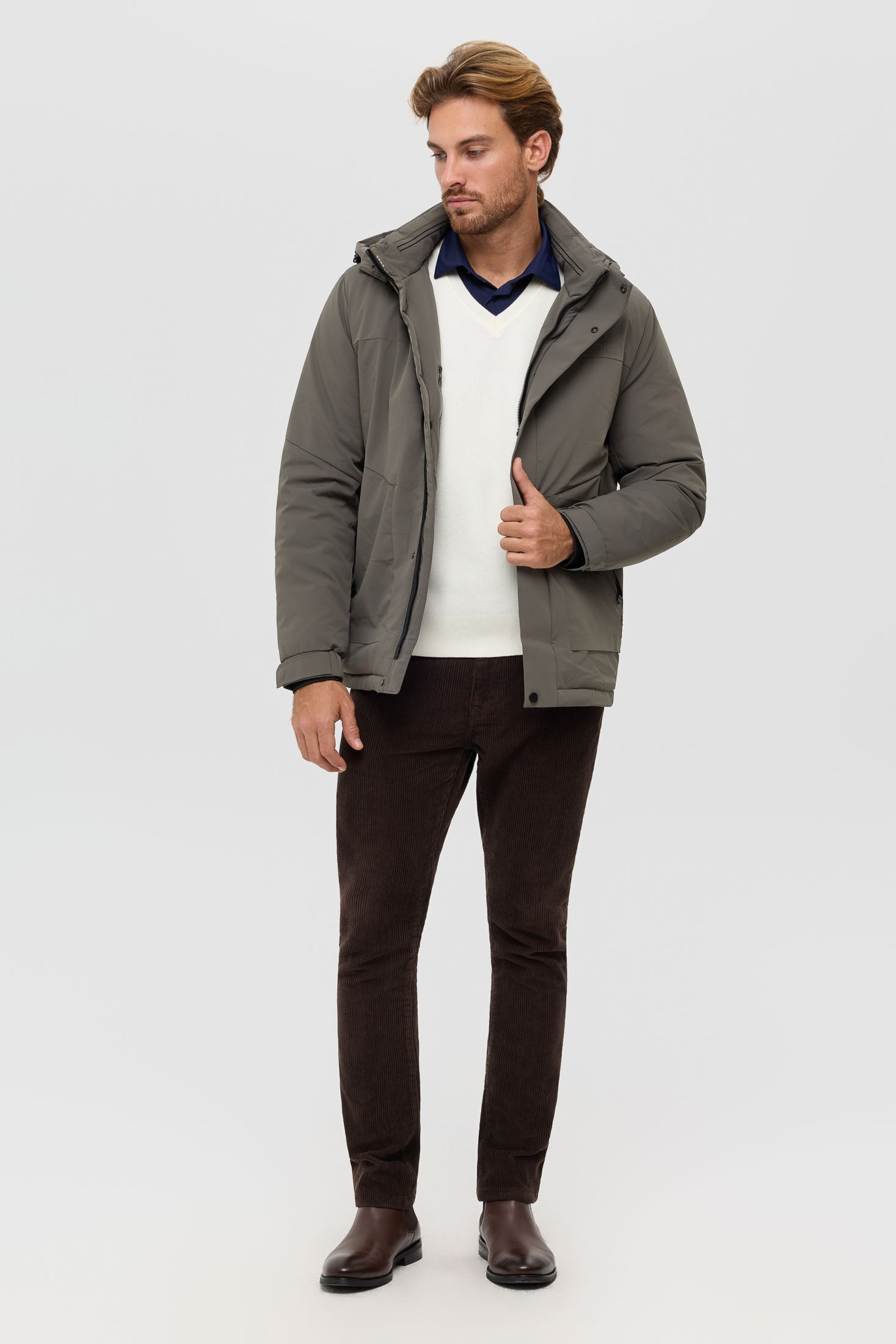 Men's Premium Puffer Coat – Technical Insulated Fabric | Style 6061