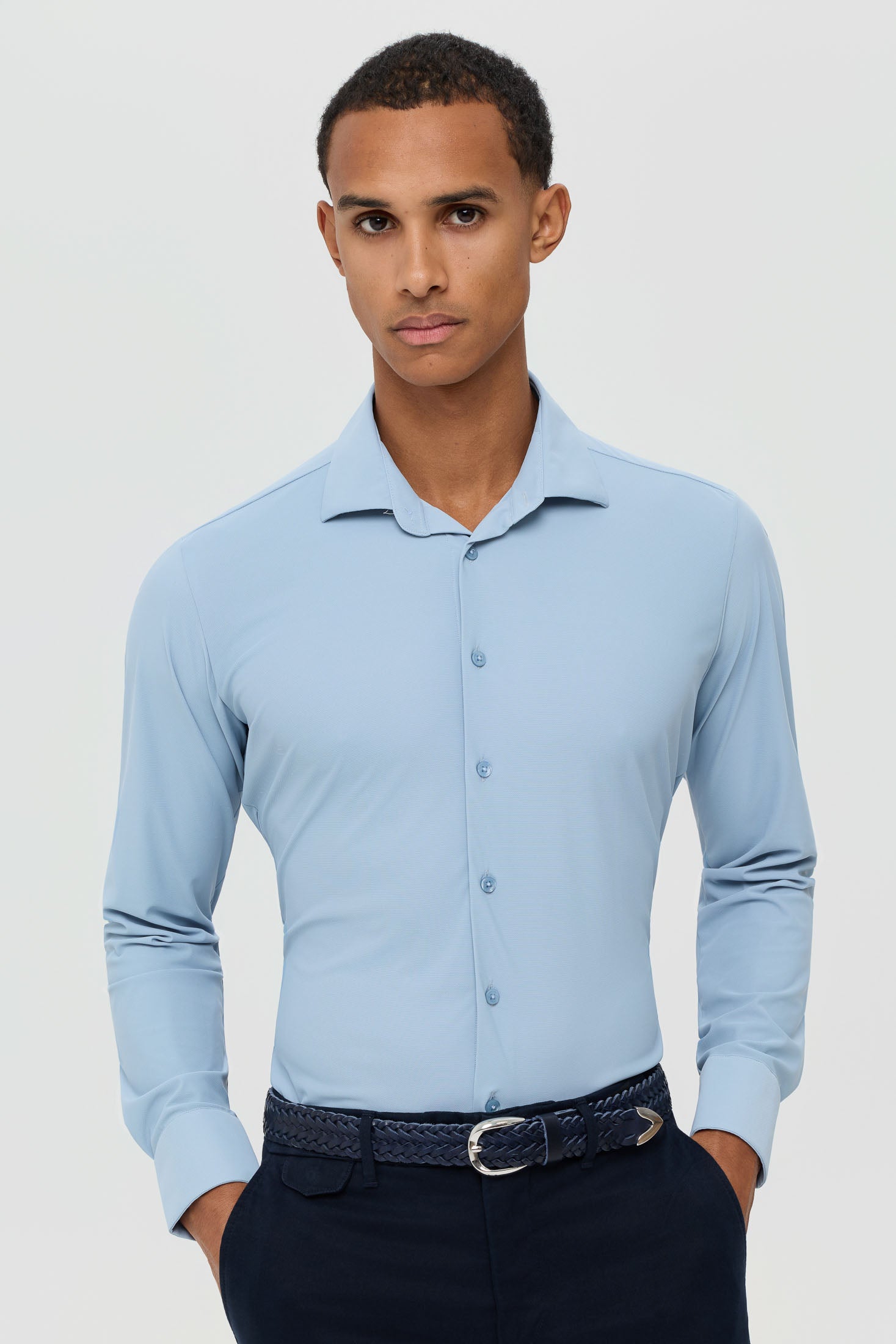 Men’s Slim Fit Performance Stretch Shirt | Style 25-047