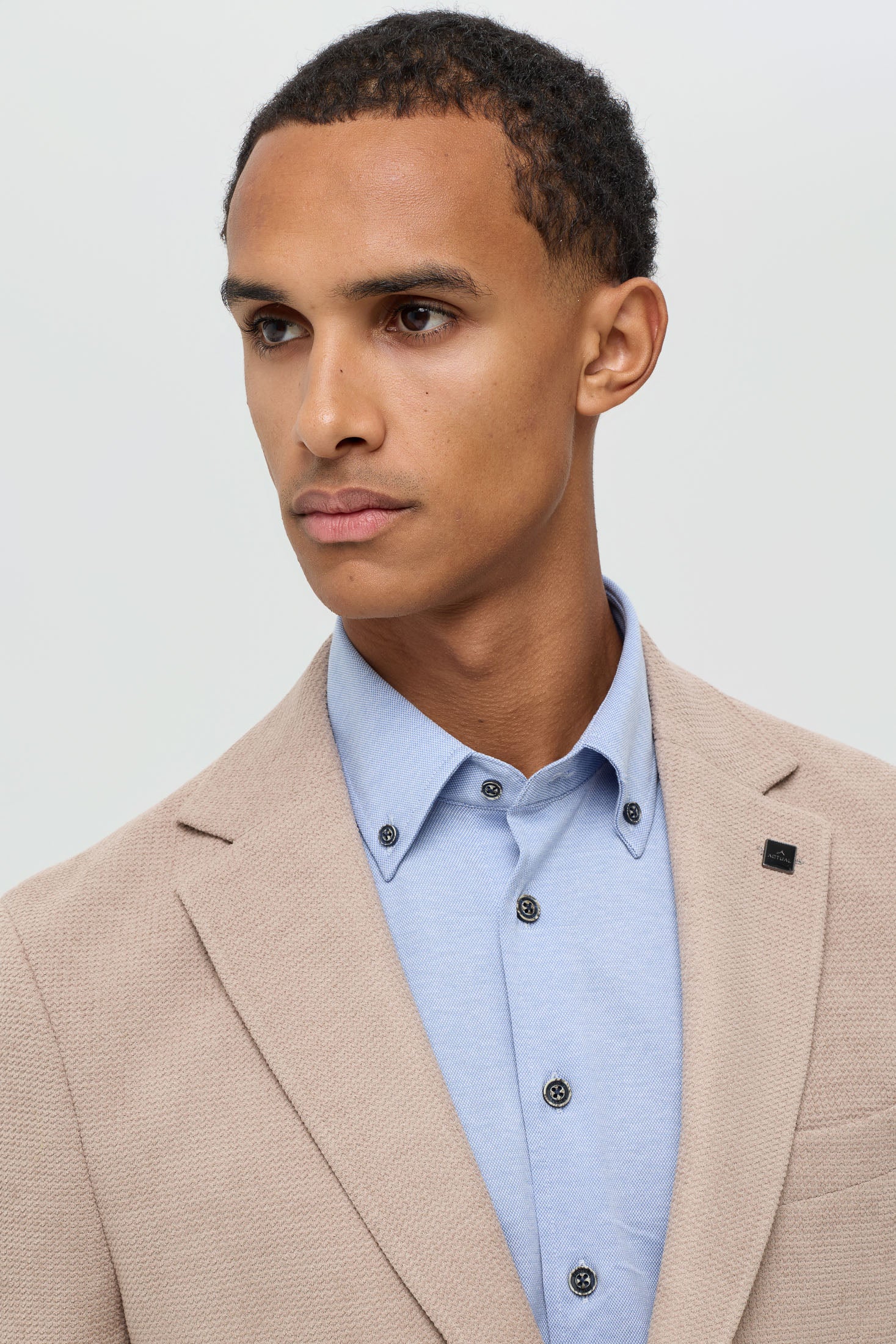 Men’s Premium Knit Blazer – Textured Comfort Stretch | Style 7182