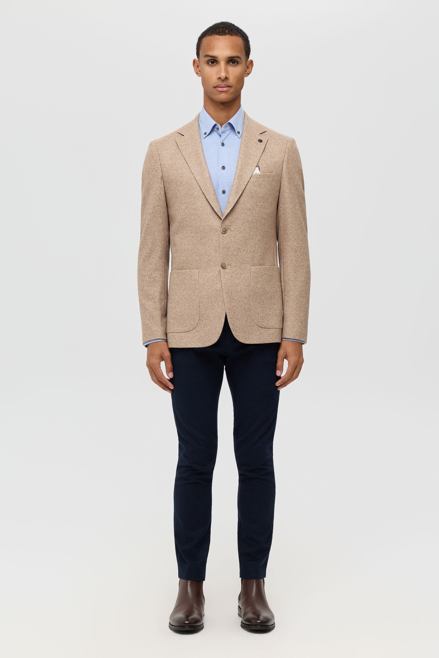 Men’s Premium Knit Blazer – Modern Stretch Comfort | Style 7187