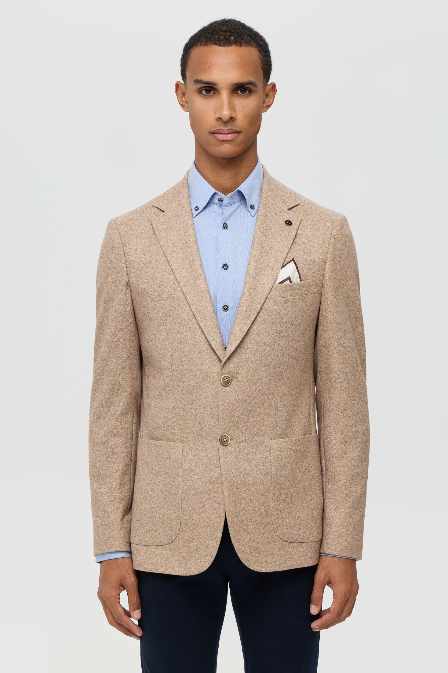 Men’s Premium Knit Blazer – Modern Stretch Comfort | Style 7187