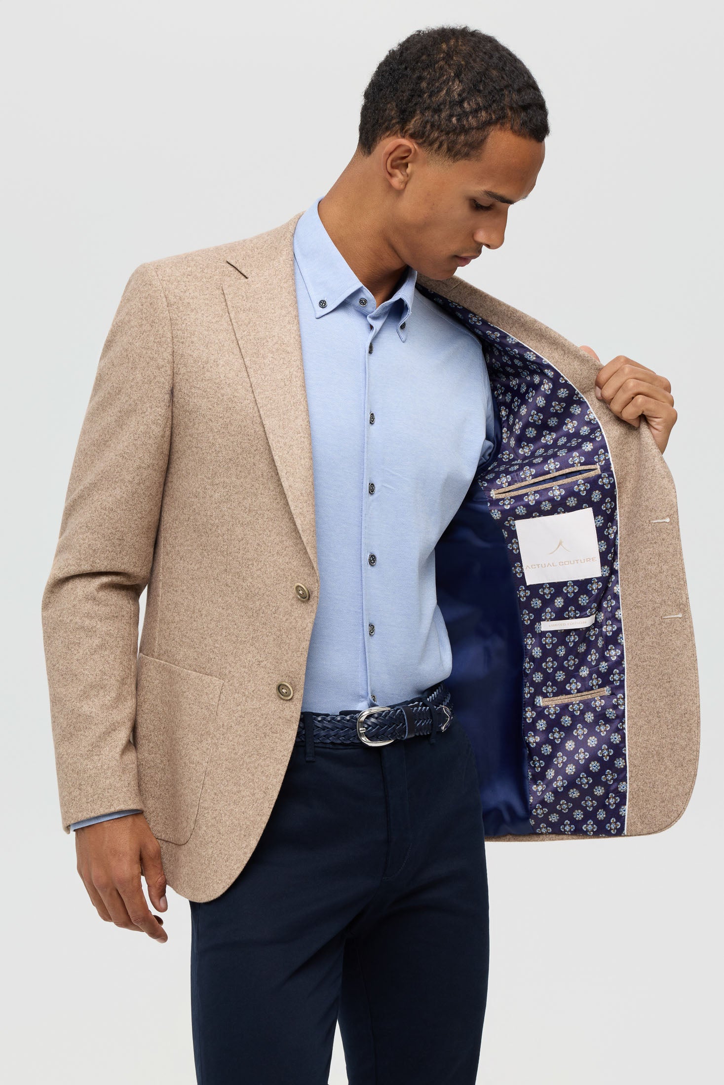 Men’s Premium Knit Blazer – Modern Stretch Comfort | Style 7187