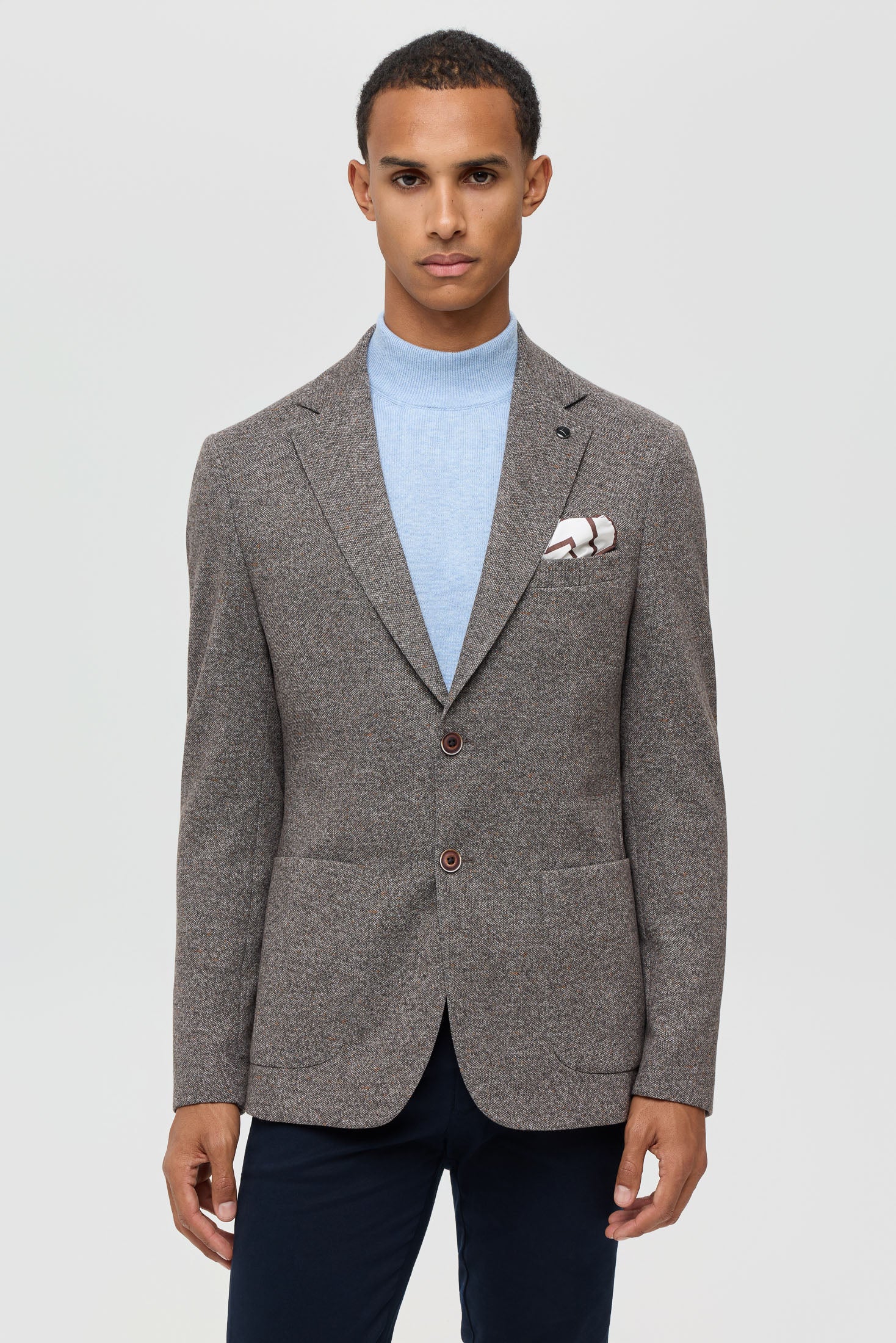 Men’s Premium Knit Blazer – Heritage Texture | Style 7184