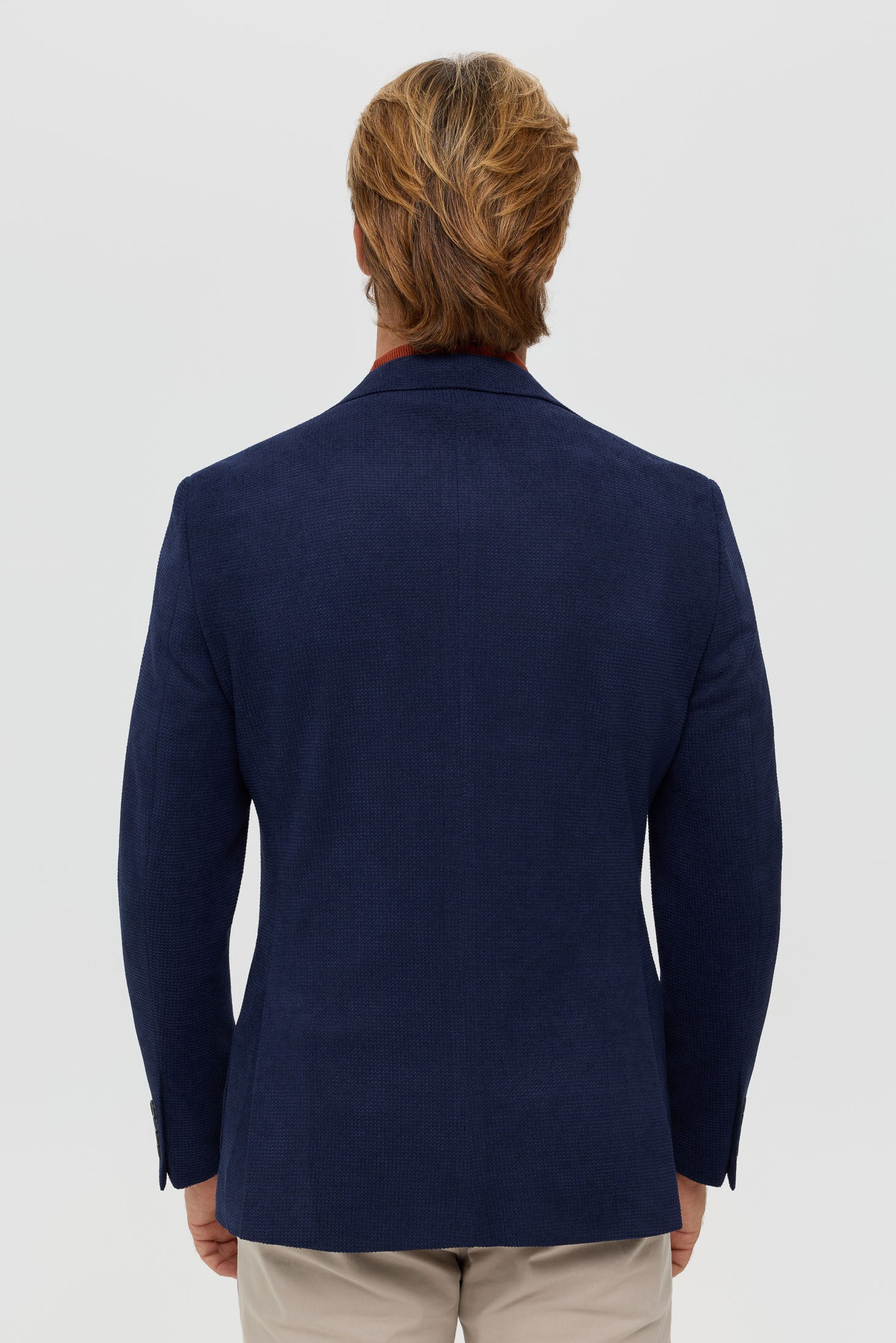 Men’s Premium Knit Blazer – Textured Comfort Stretch | Style 7182