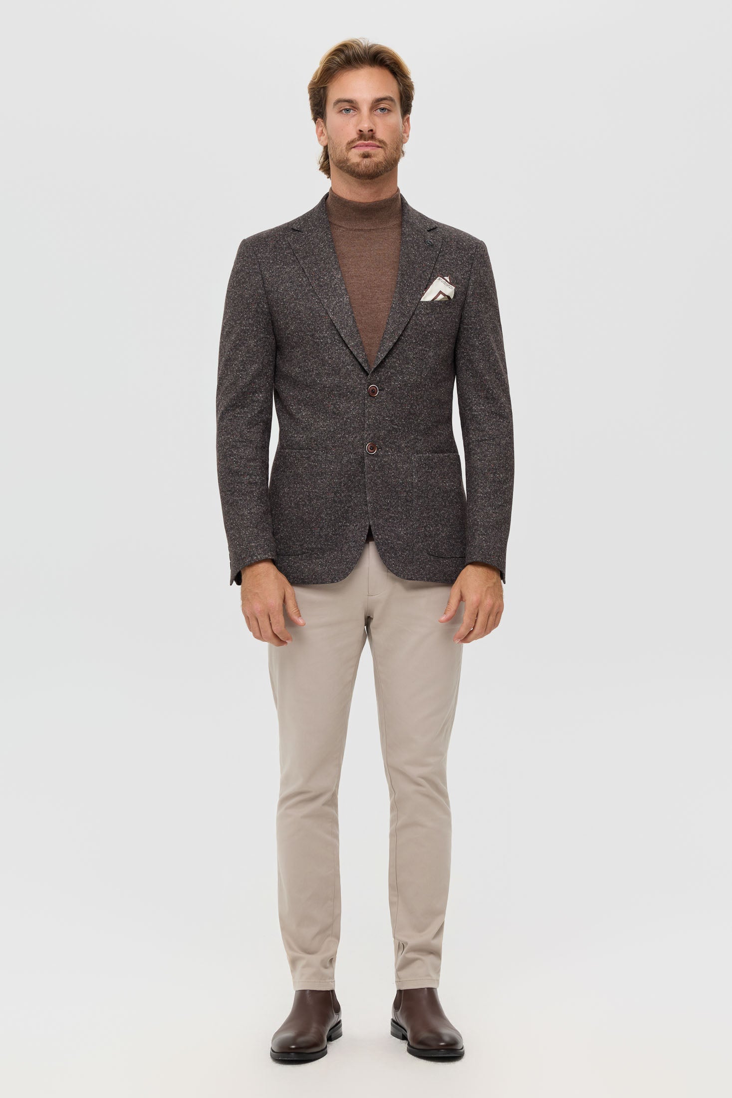 Men’s Premium Knit Blazer – Heritage Texture | Style 7184