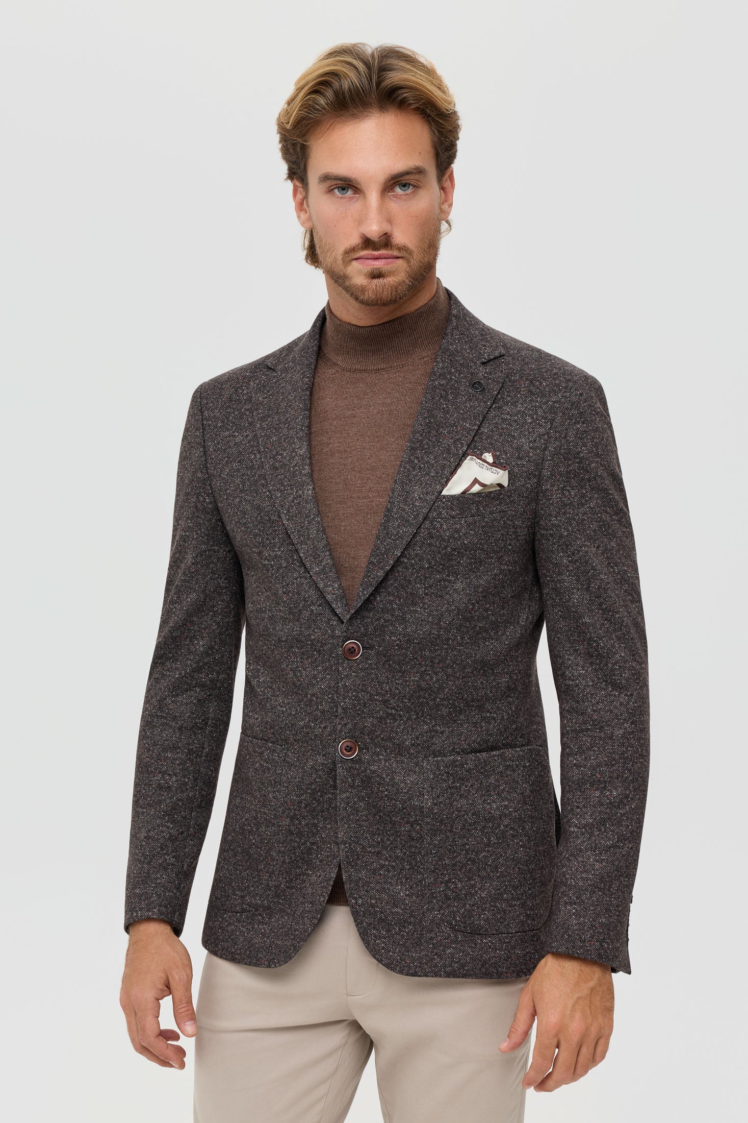 Men’s Premium Knit Blazer – Heritage Texture | Style 7184