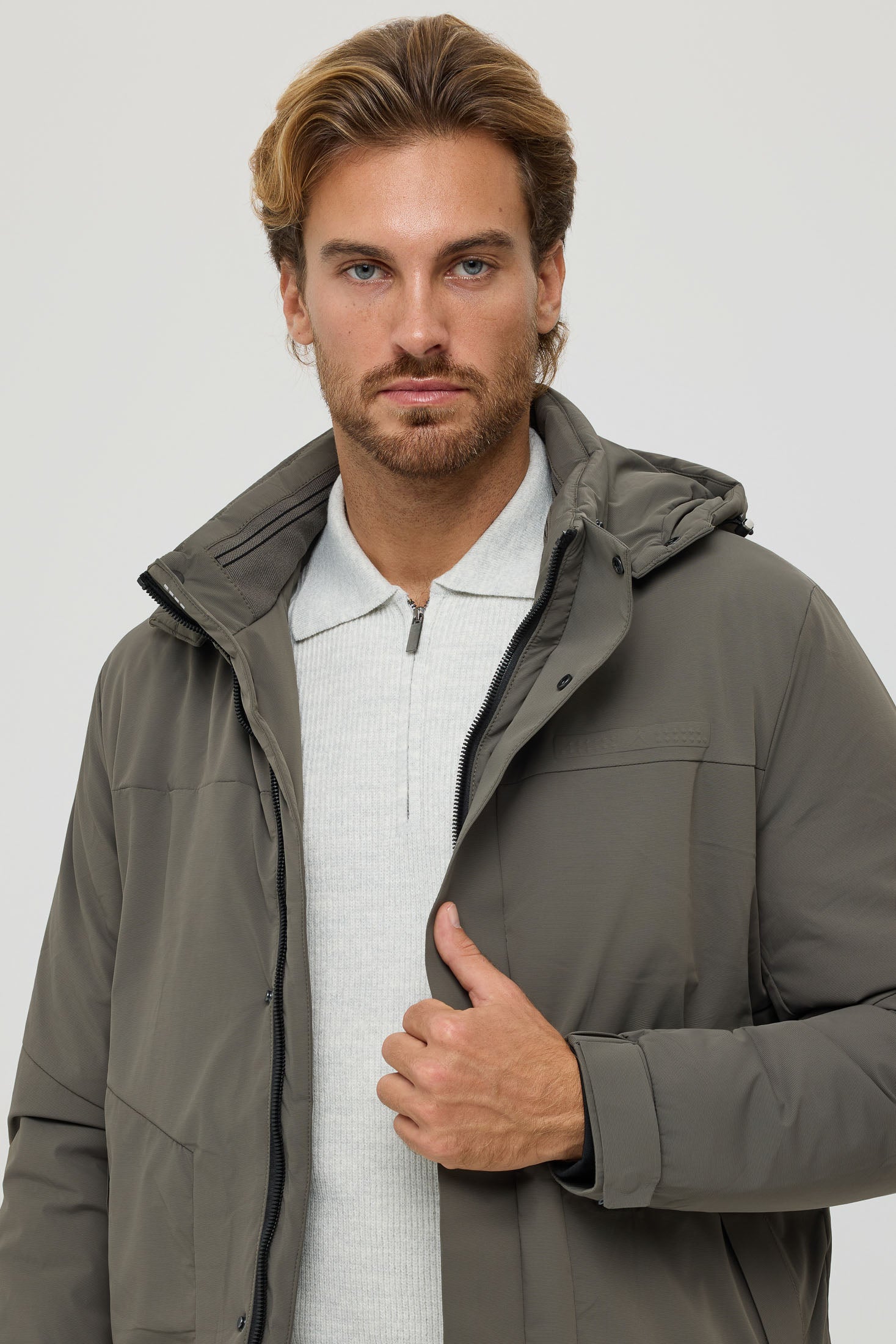 Men's Premium Puffer Coat – Technical Insulated Fabric | Style 6061