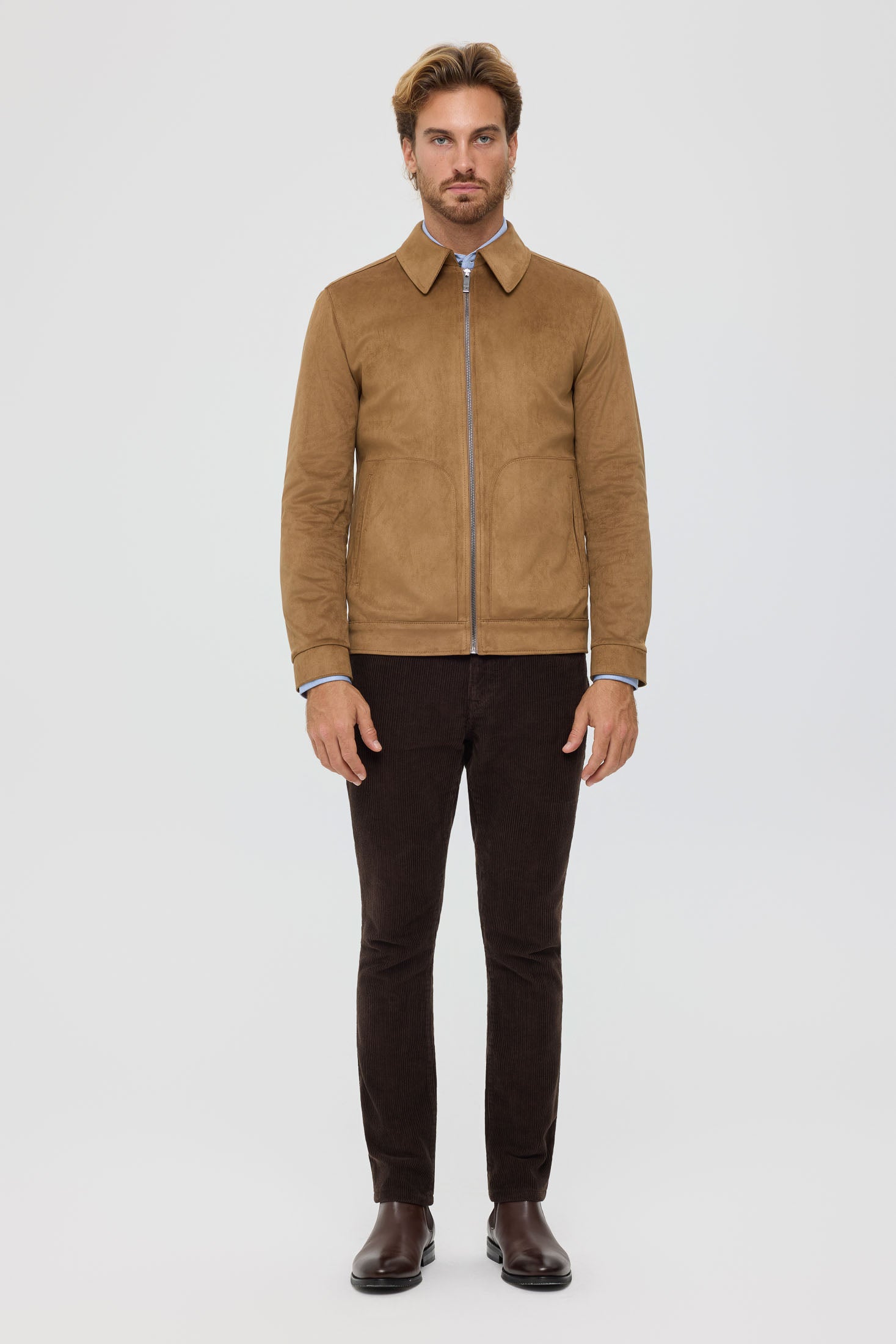 Men's Premium Jacket – Suede-Effect Nubuck Finish | Style 6063
