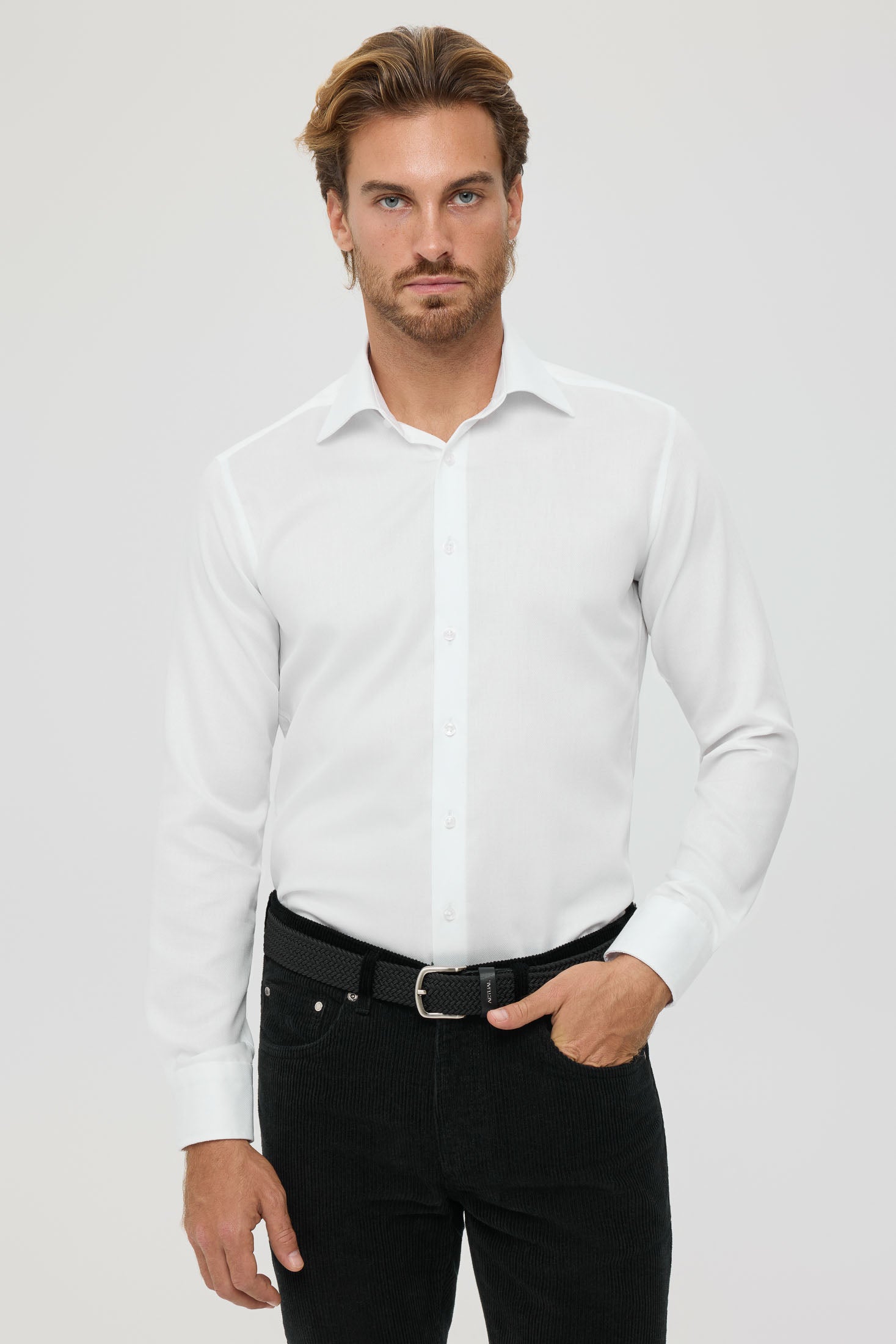 Men’s Premium Business Shirt – Non Iron Textured Weave | Style 25-014