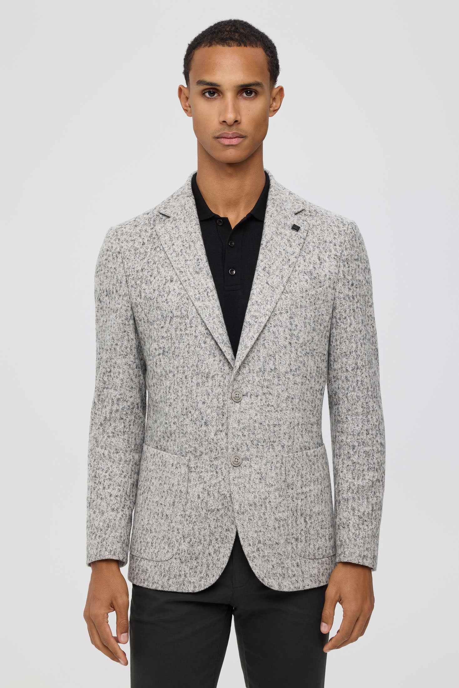 Men’s Premium Knit Blazer – Textured Stretch Comfort | Style 7179