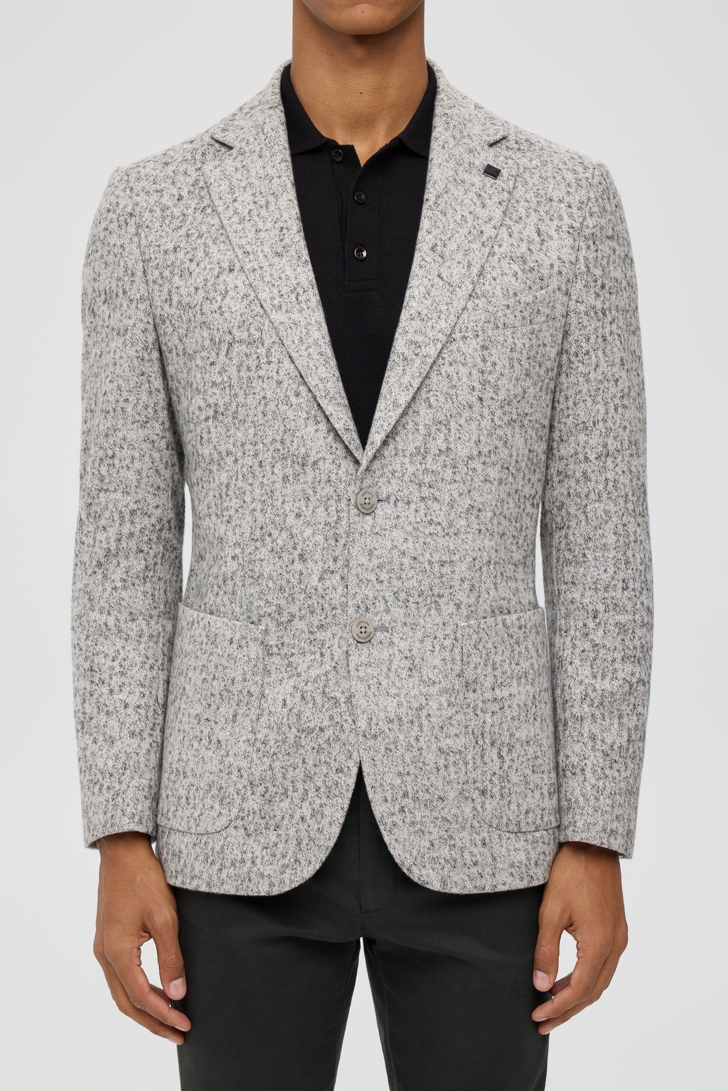 Men’s Premium Knit Blazer – Textured Stretch Comfort | Style 7179
