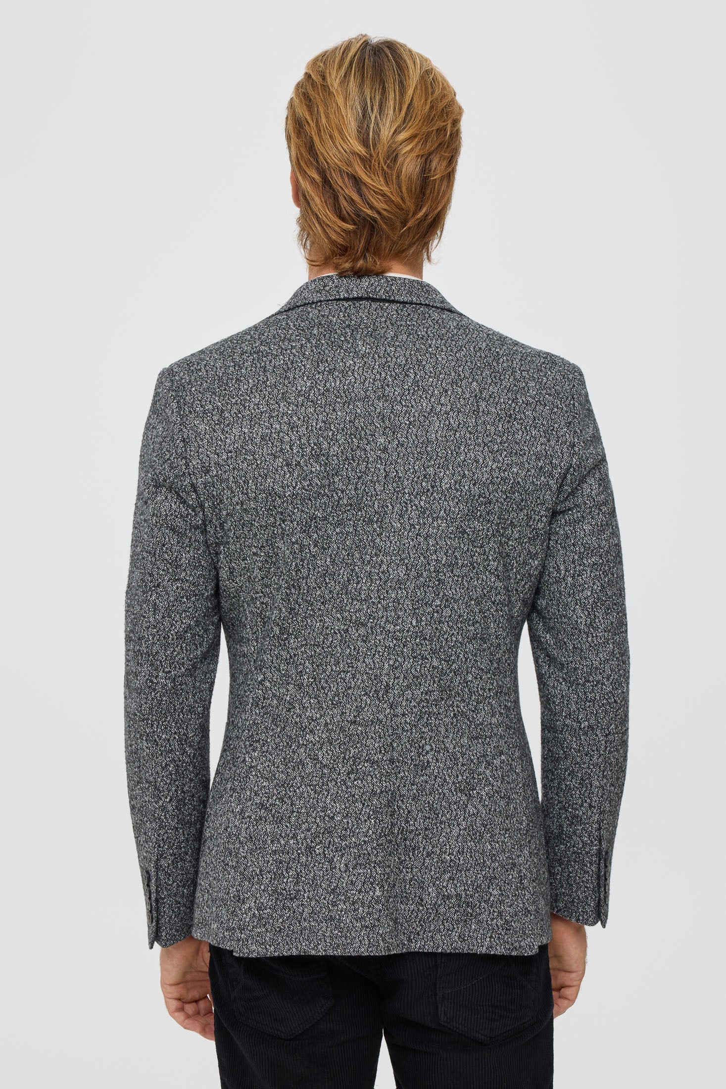 Men’s Premium Knit Blazer – Textured Stretch Comfort | Style 7179